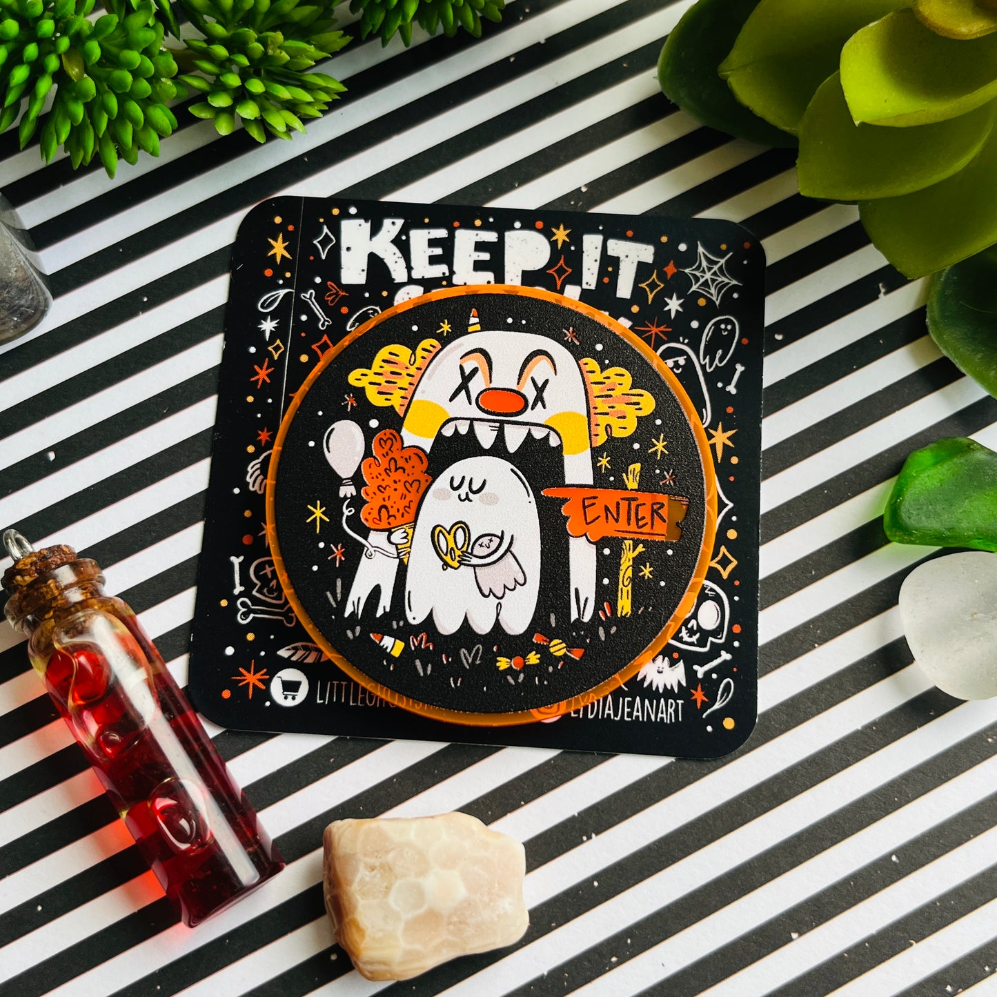 Haunted Carnival Acrylic Magnet