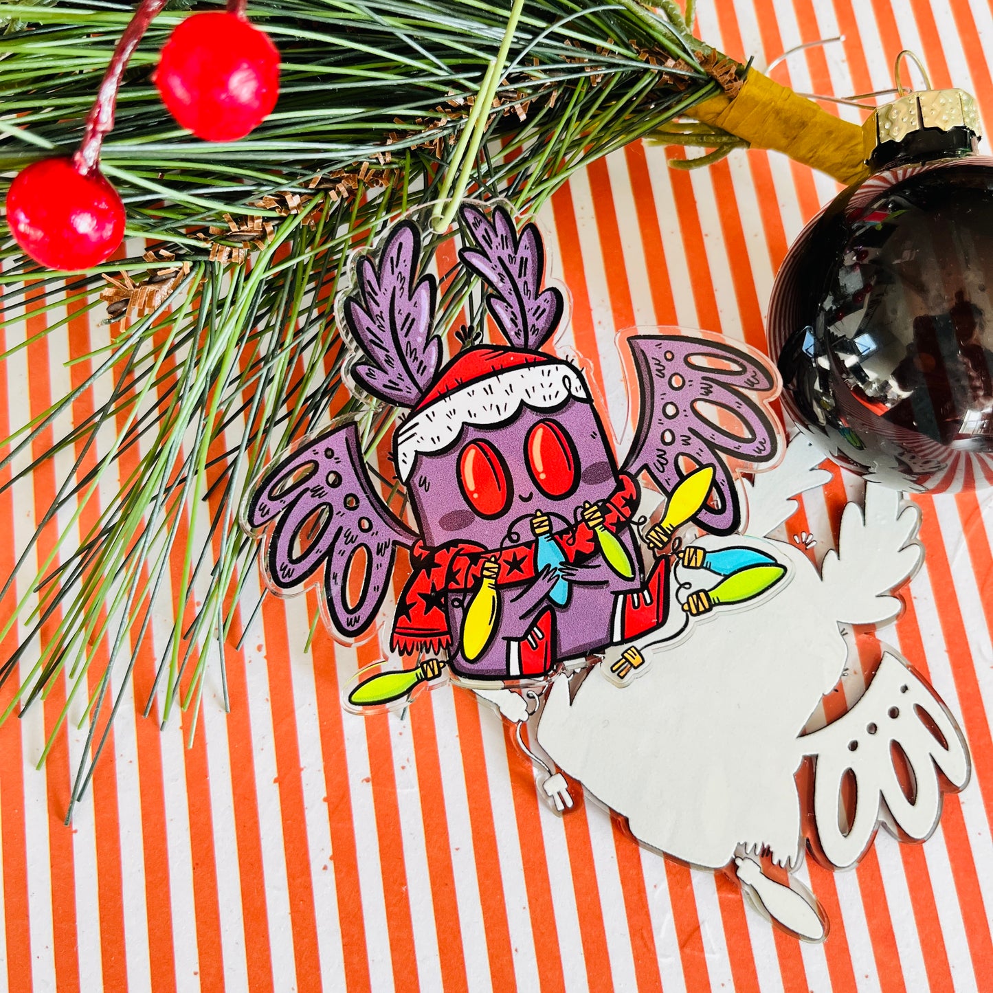 Festive Mothman Ornament