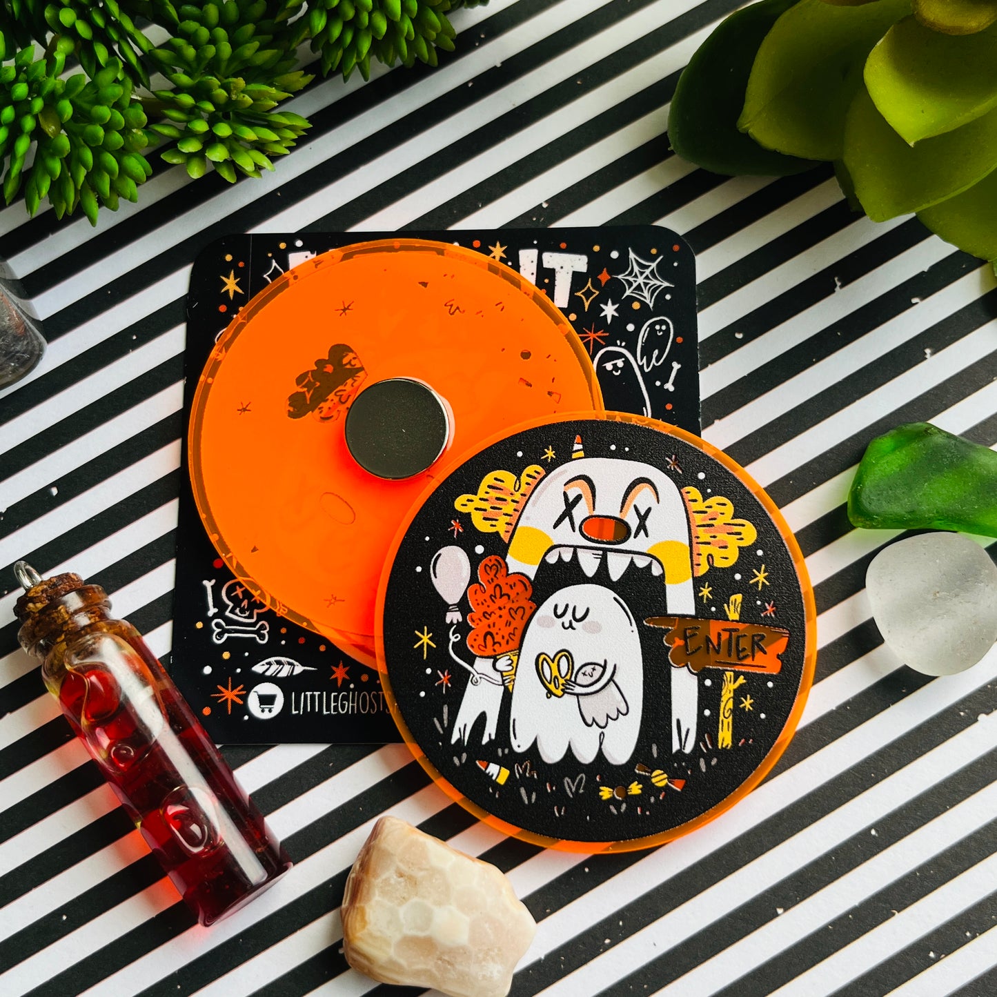 Haunted Carnival Acrylic Magnet