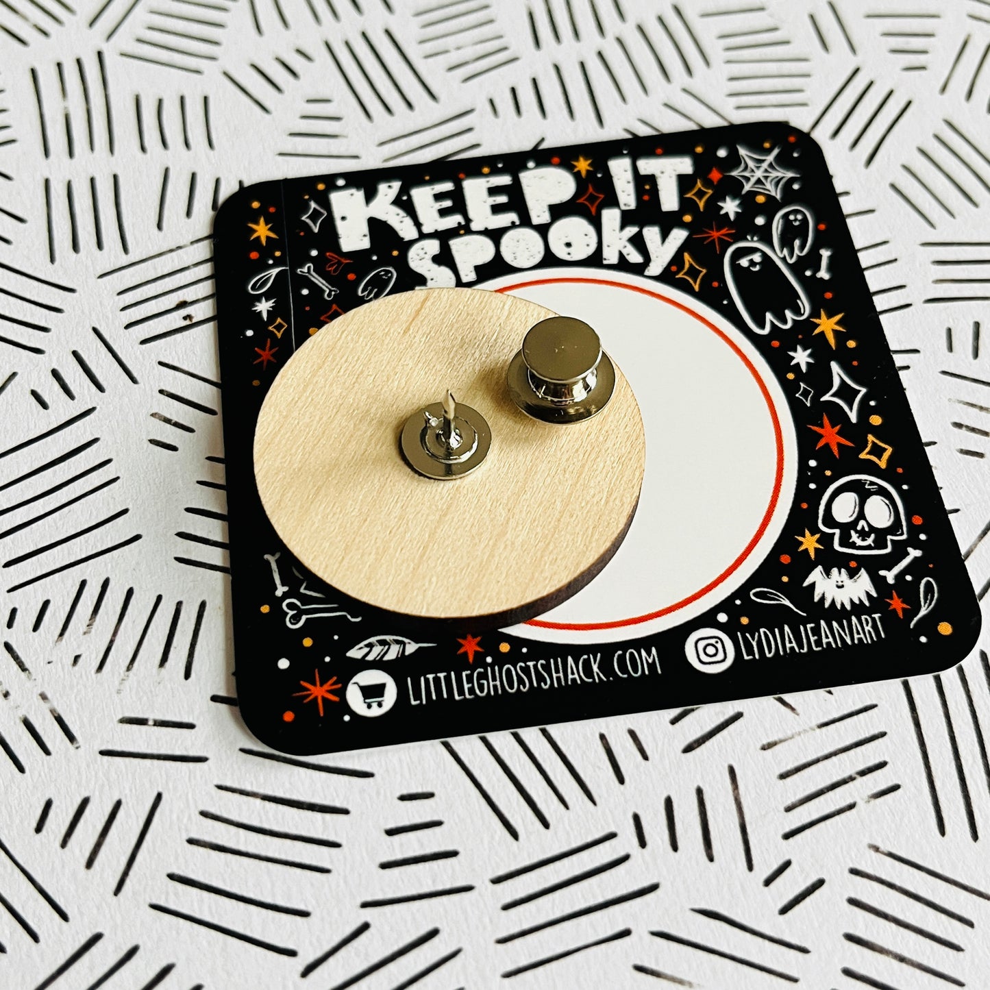 UFO Wooden Lapel Pin