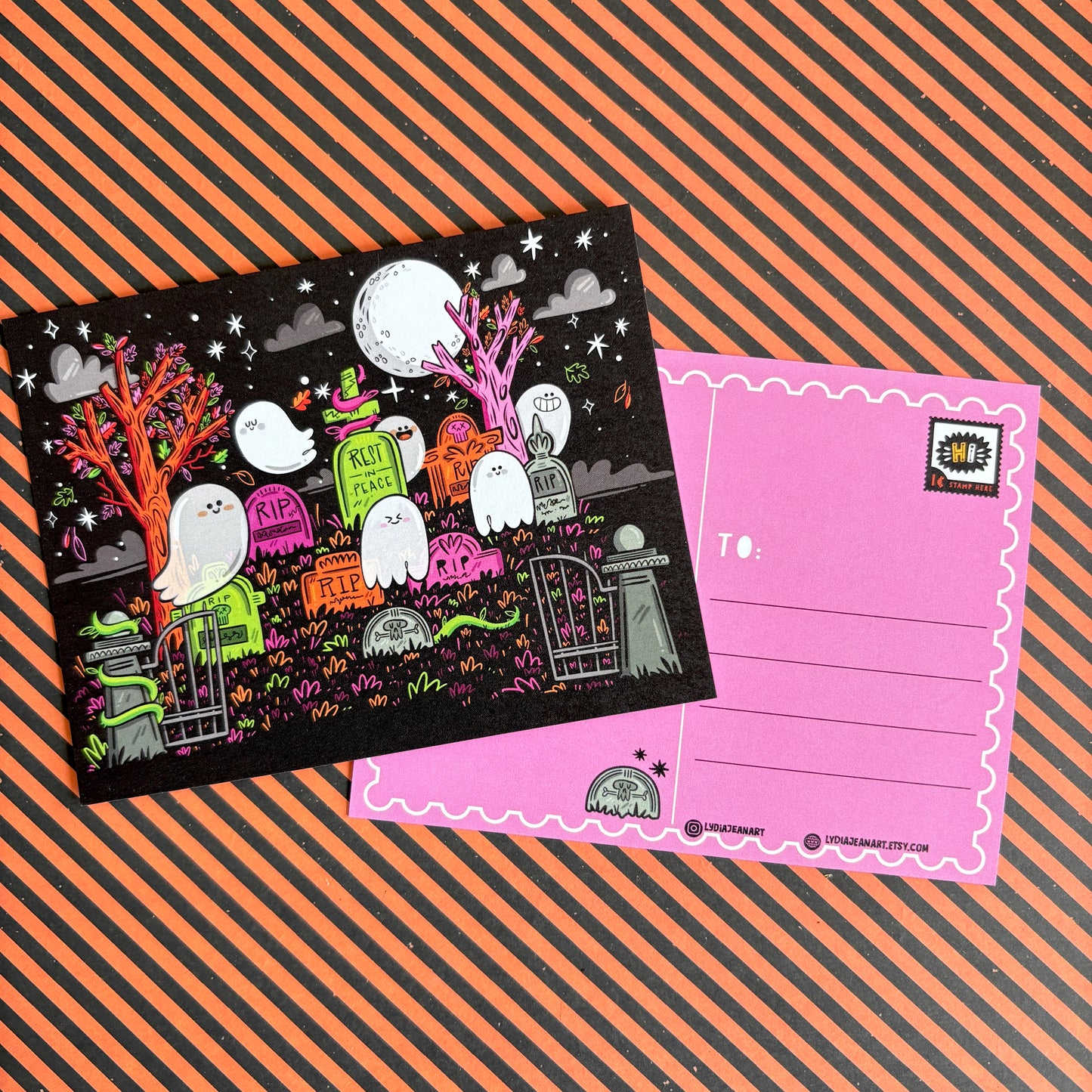Haunted Cemetery Postcard Set