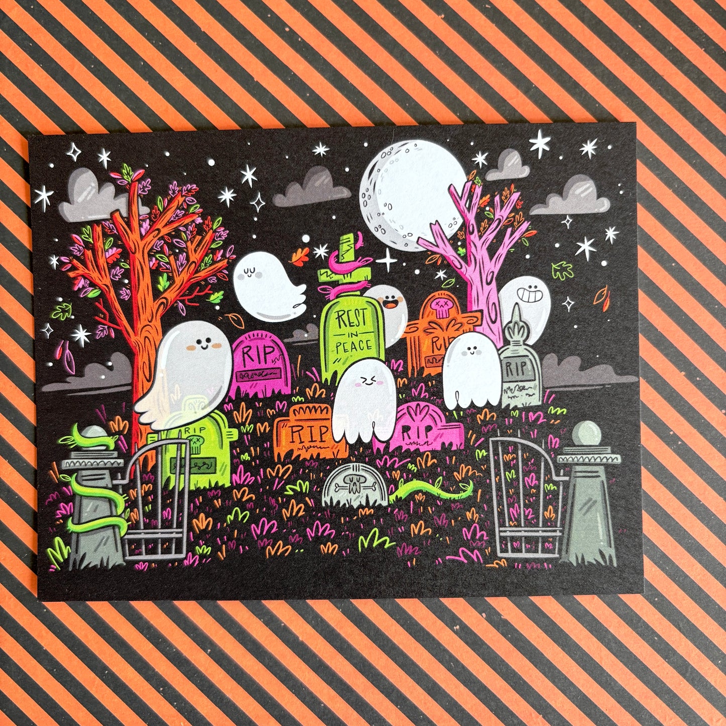 Haunted Cemetery Postcard Set