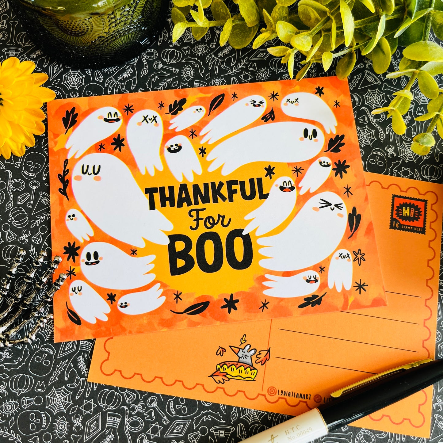 Spooky Thanksgiving ( Creepsgiving) Postcard Set