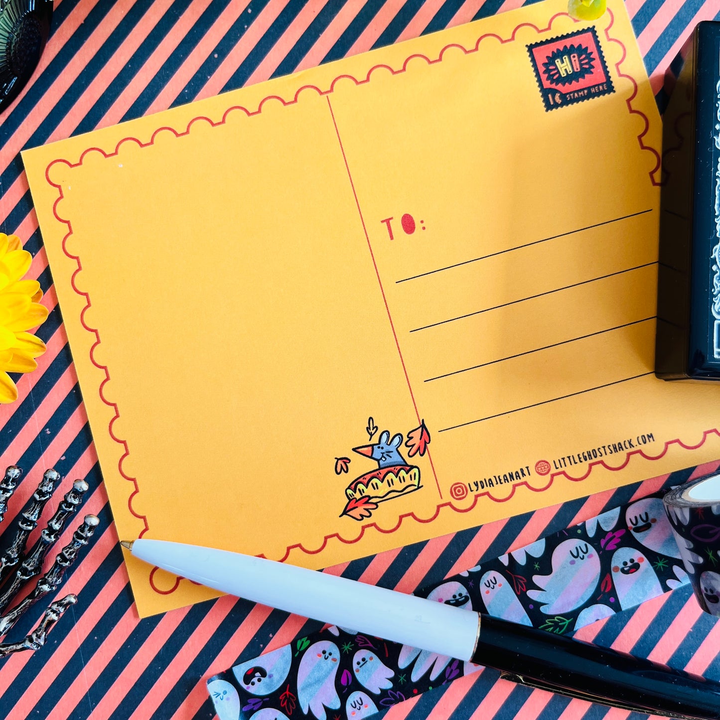 Spooky Thanksgiving ( Creepsgiving) Postcard Set