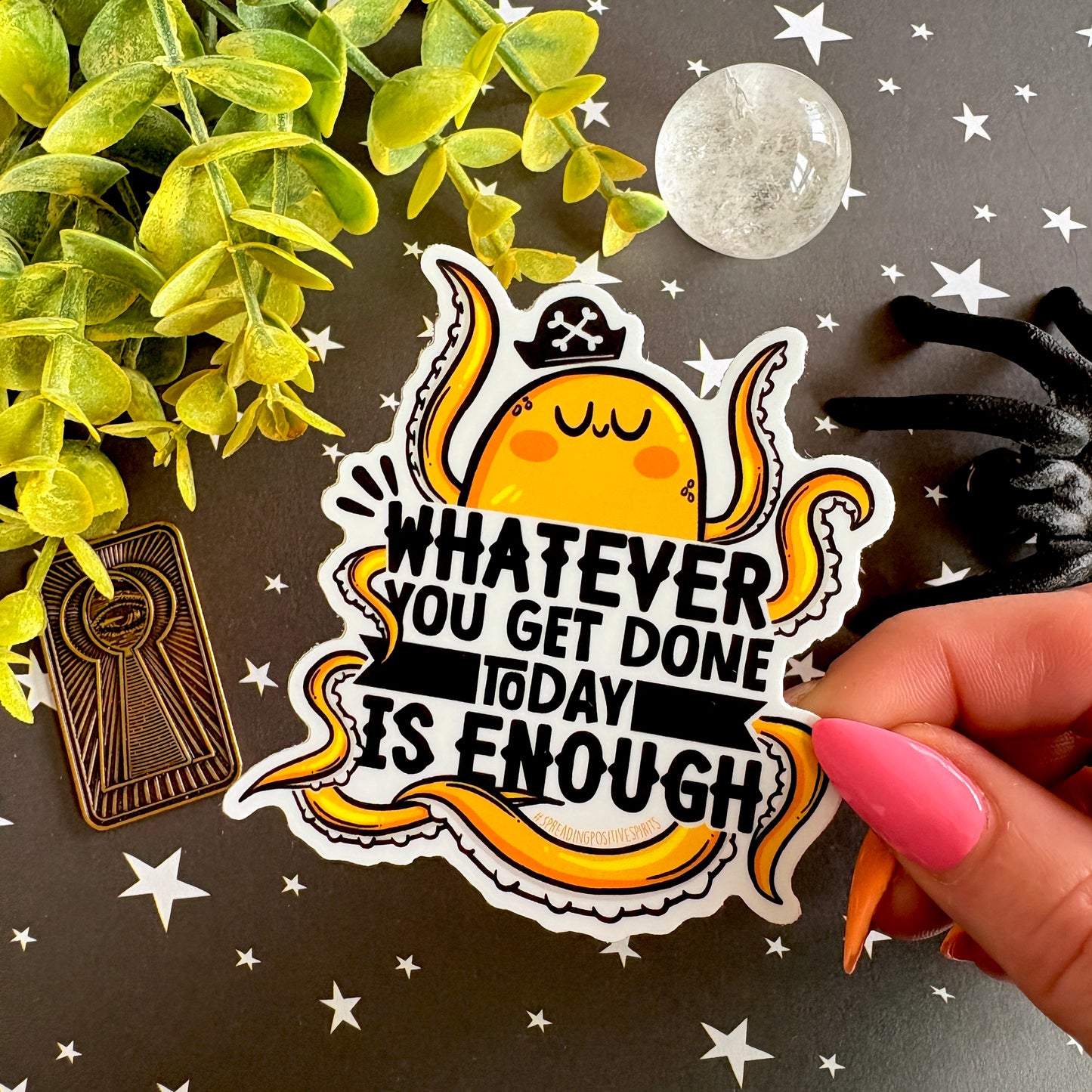 Kraken Sticker - Whatever You Get Done Is Enough