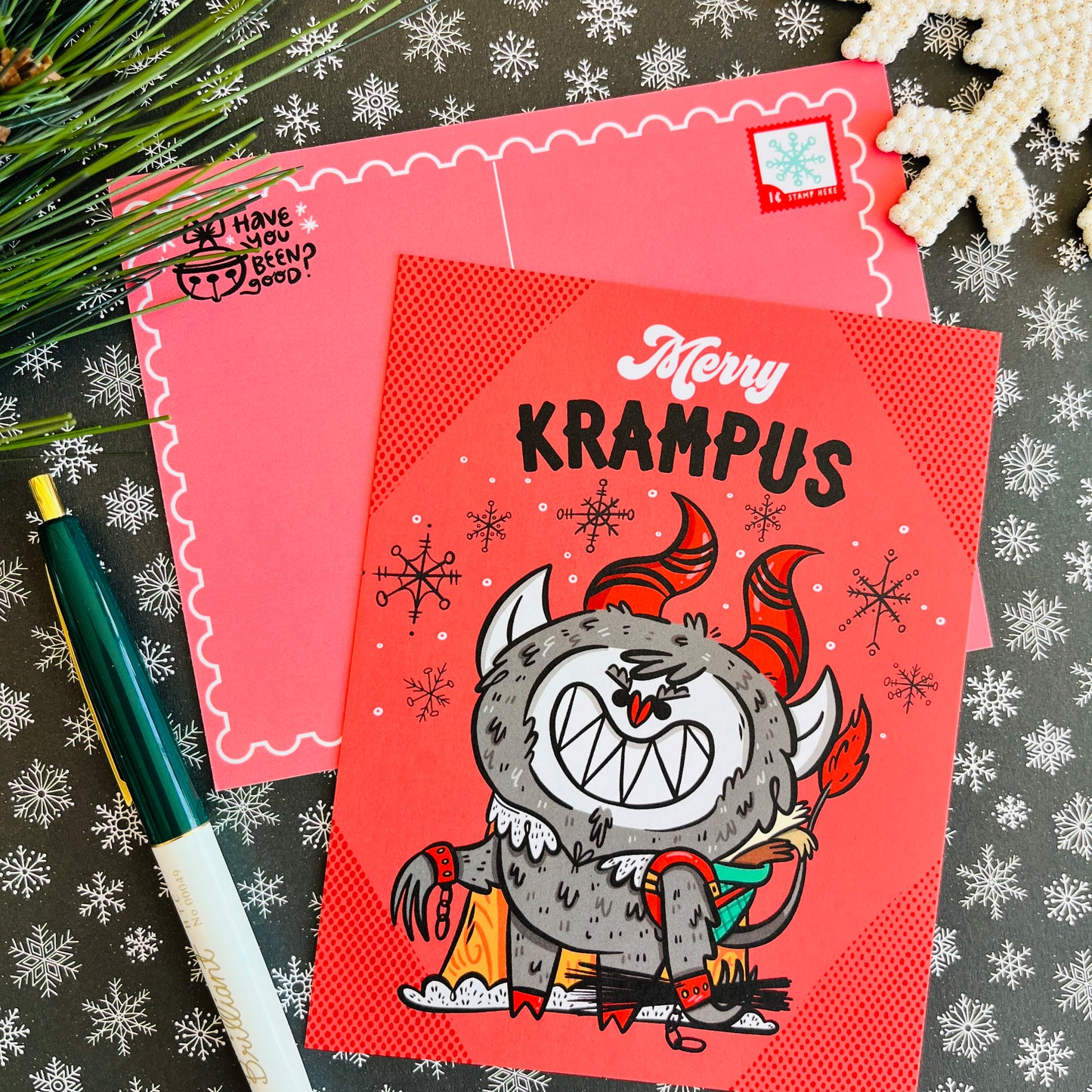 Merry Krampus Krampusnacht Postcard Set