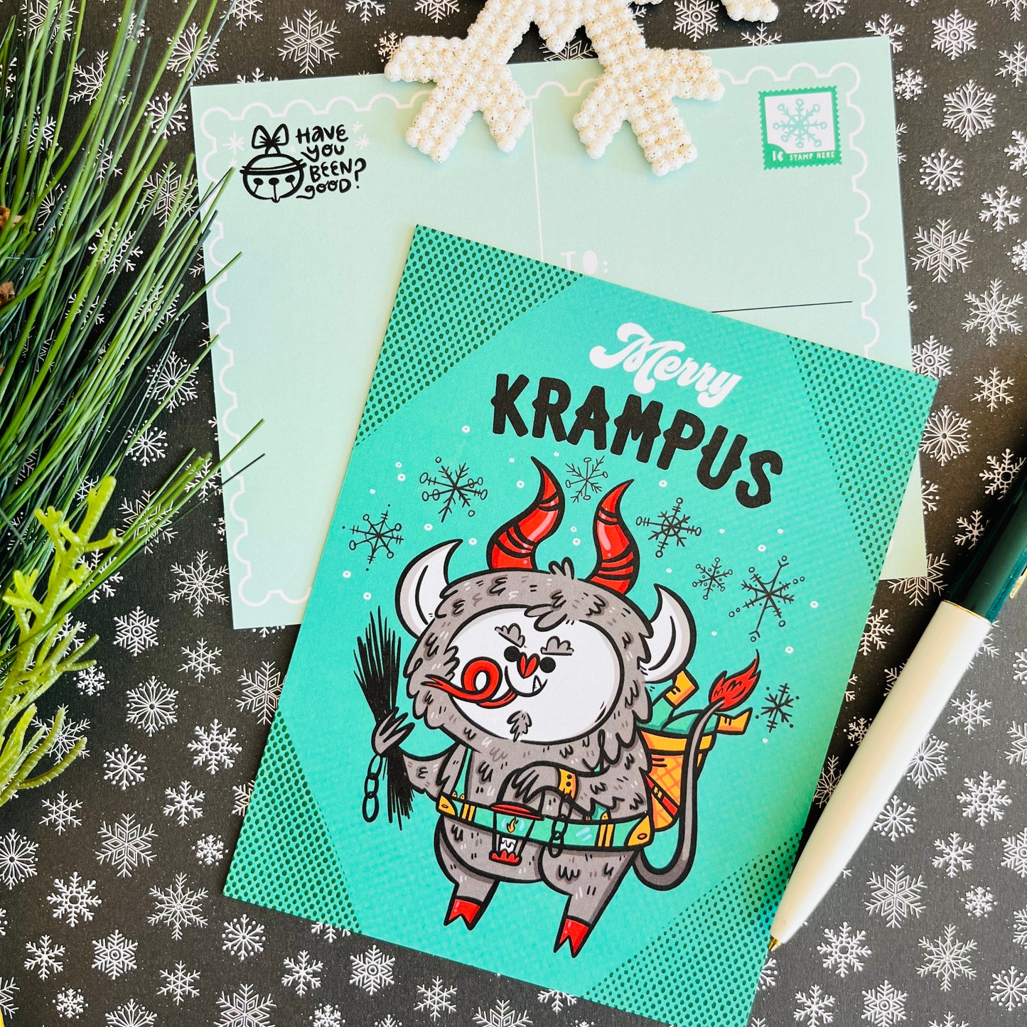 Merry Krampus Krampusnacht Postcard Set