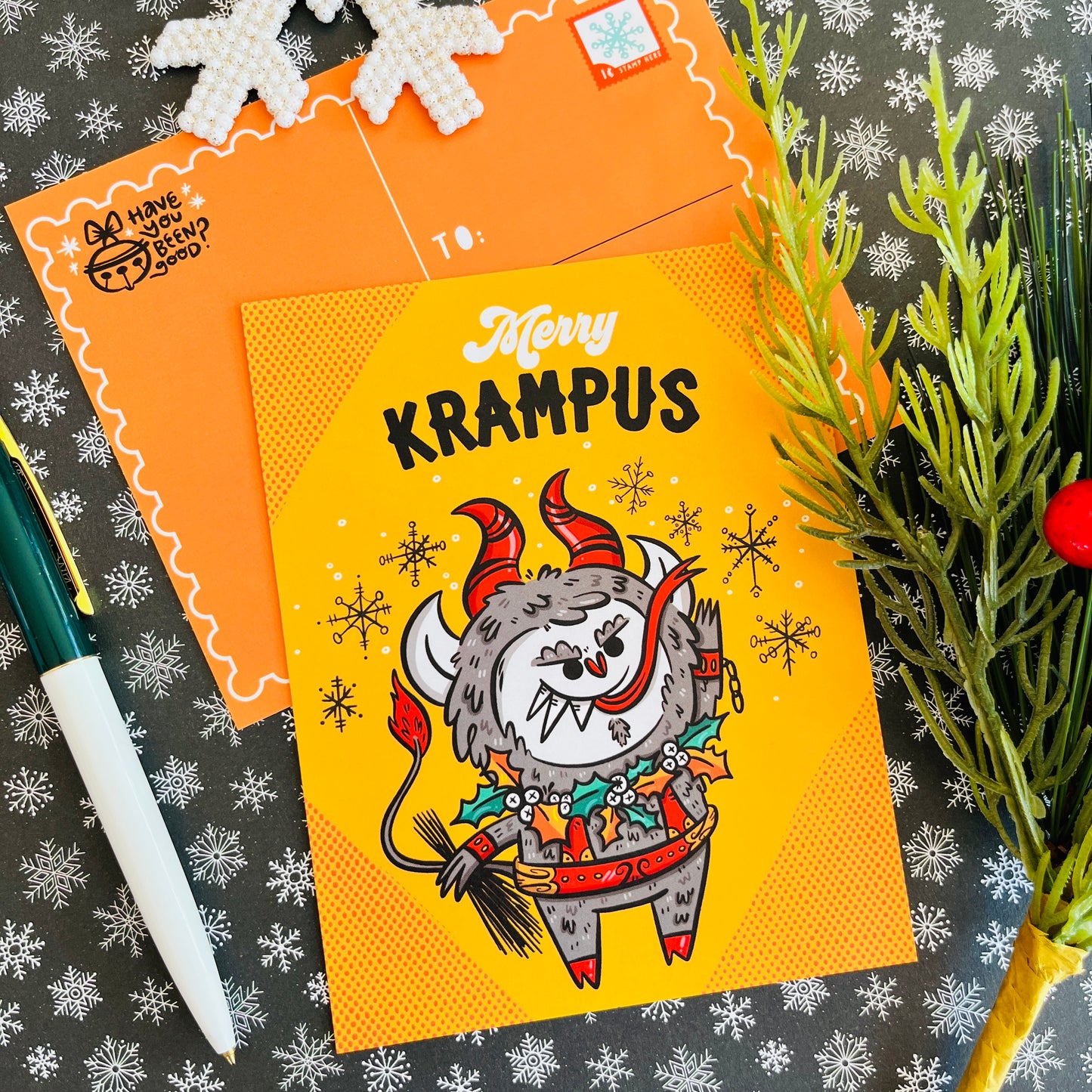 Merry Krampus Krampusnacht Postcard Set