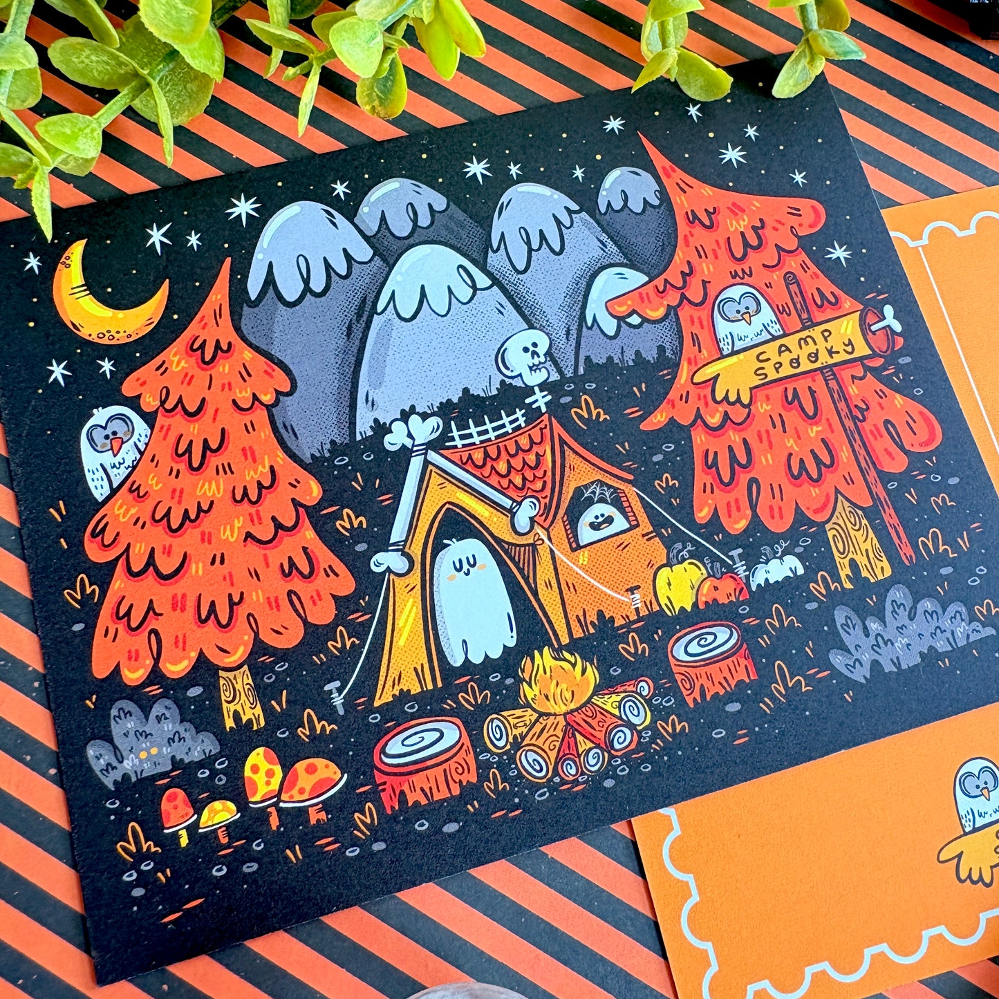 Spooky Summer Camp Postcard Set