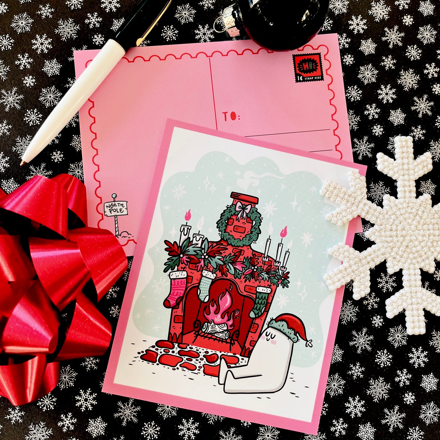 Cryptid Christmas Postcard Set