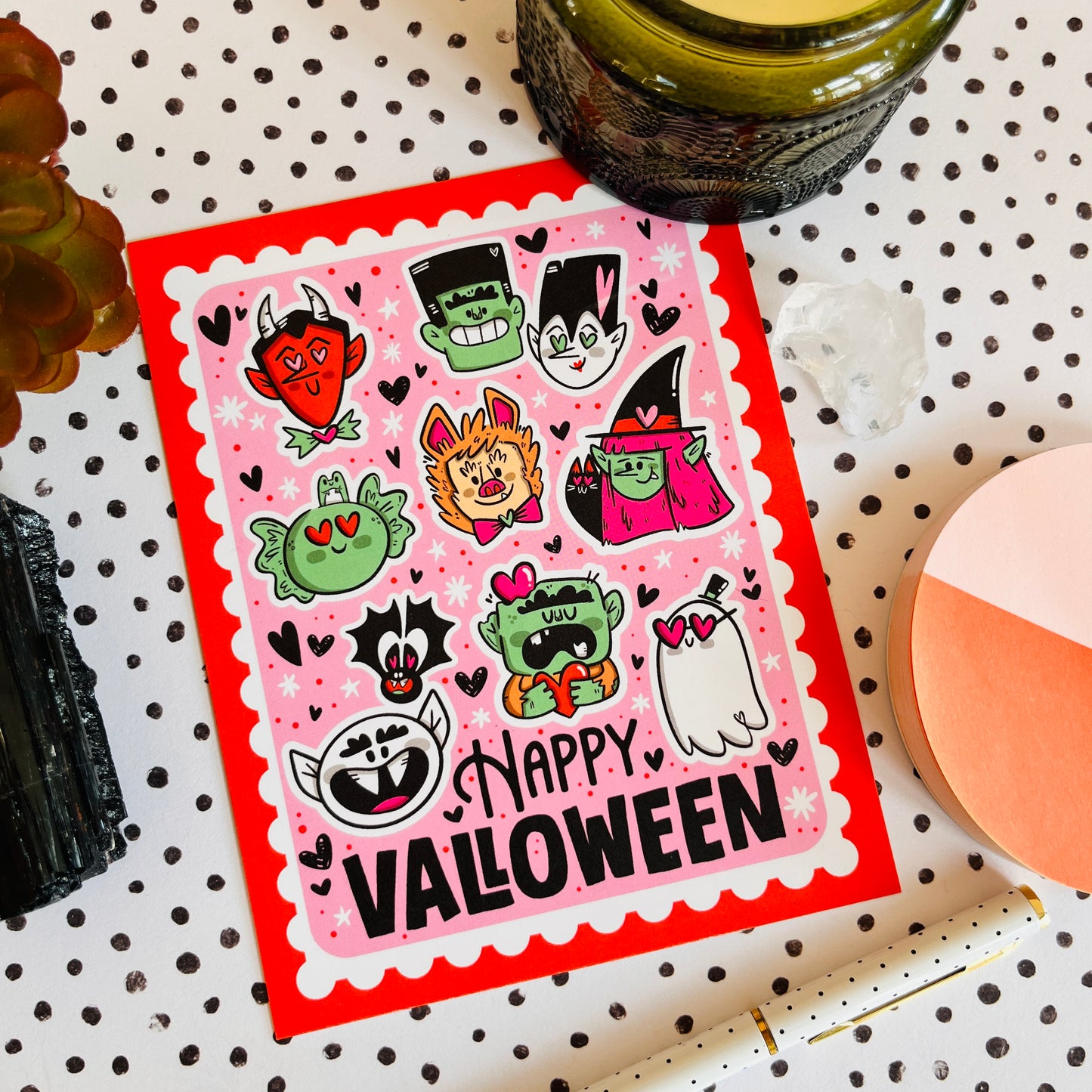 Valloween Gang Postcard Set
