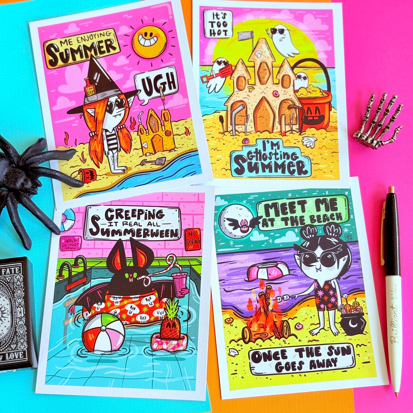 Summer Sucks Postcard Set