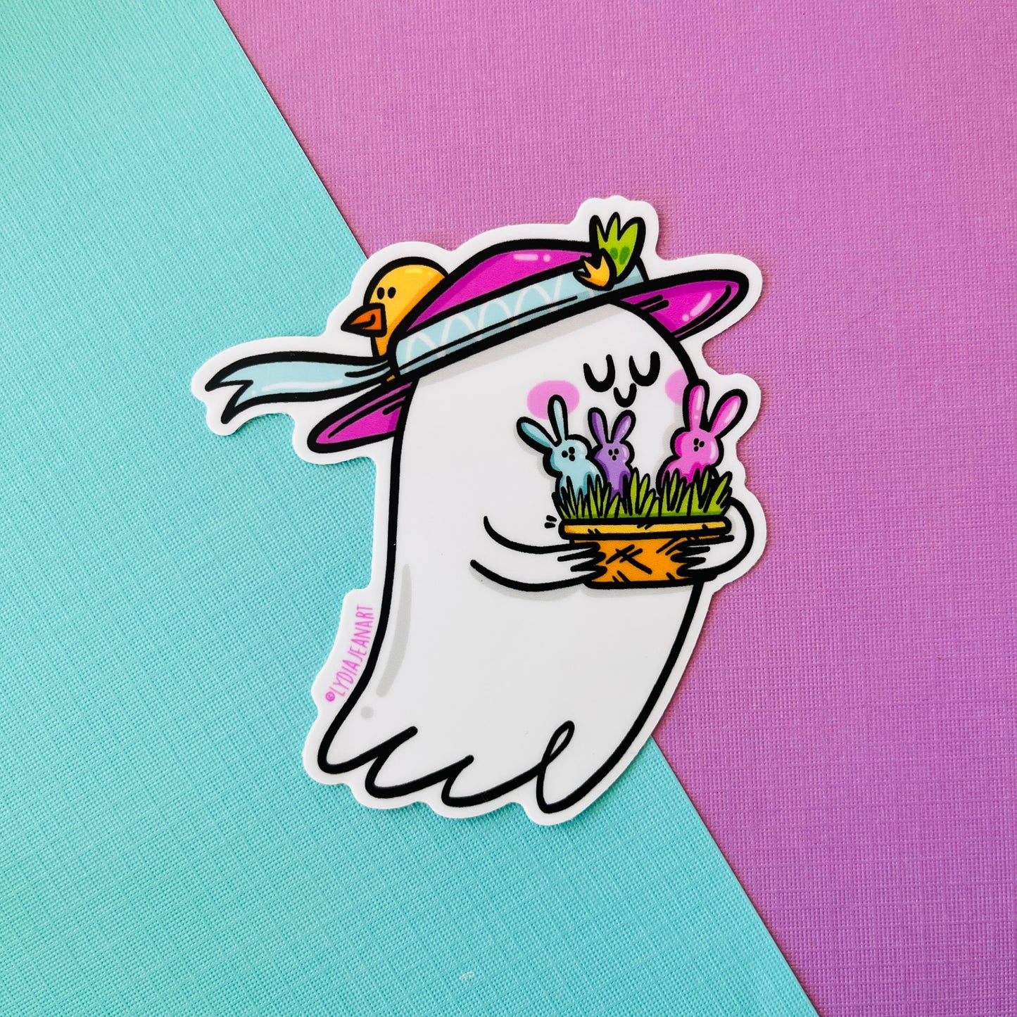 Spring O Ween Ghost Peeps Sticker