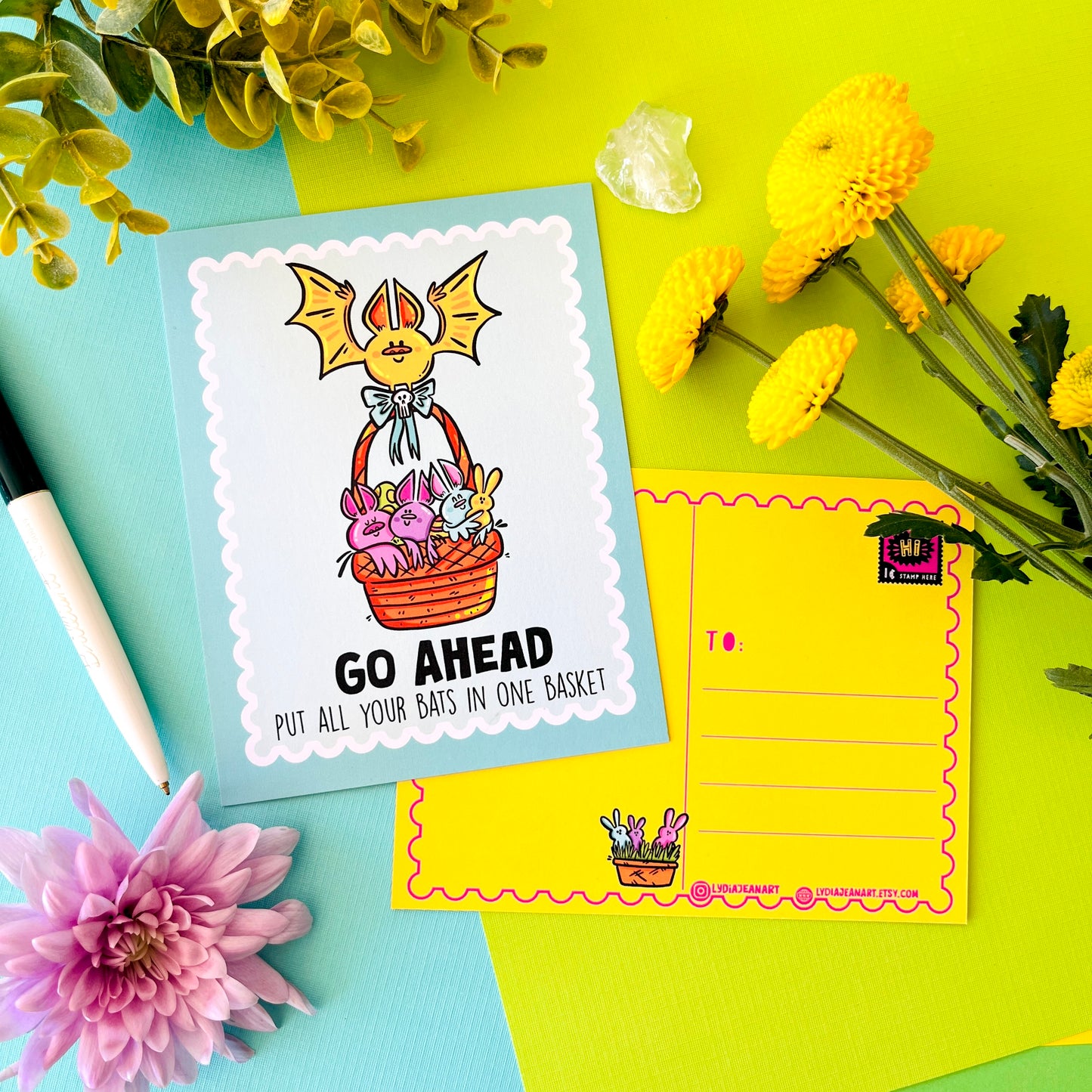 SpringOween Postcard Set
