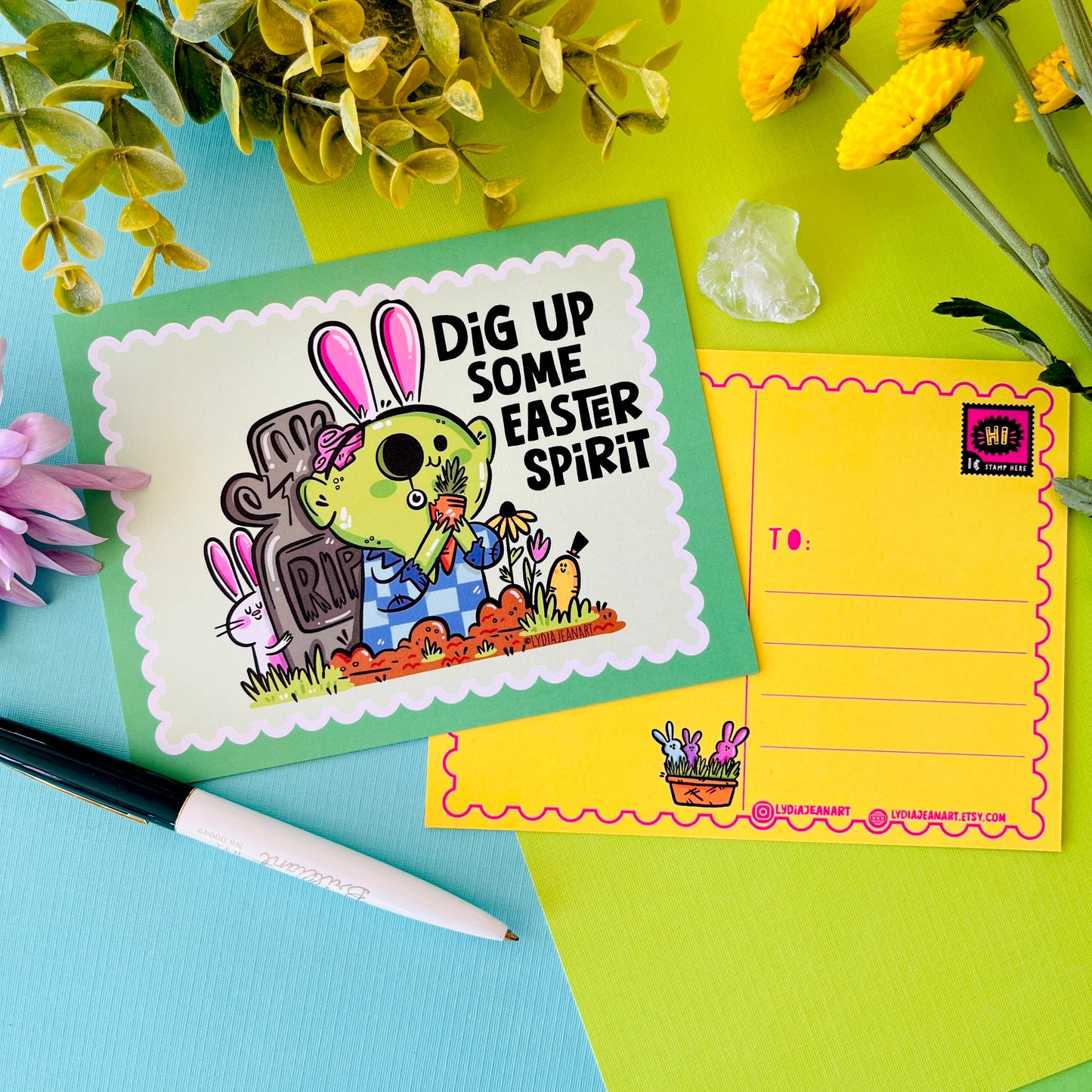 SpringOween Postcard Set