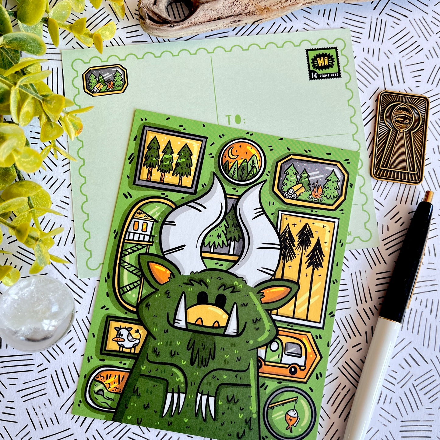Cryptid Portraits Postcard Set