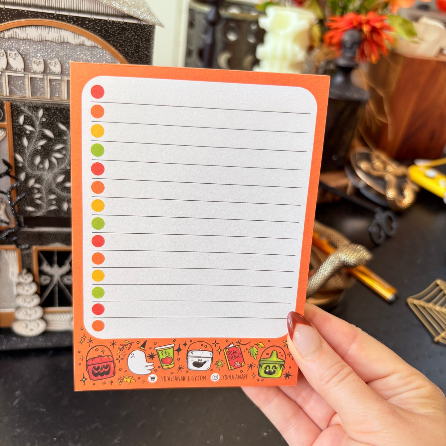 Halloween Checklist Notepad