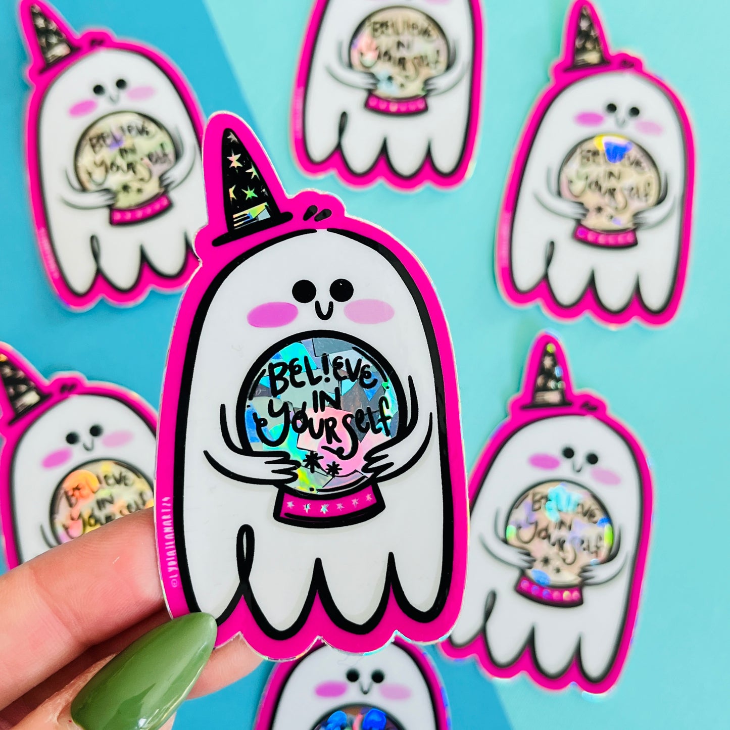 Believe in Yourself Holographic Shiny Vinyl Sticker