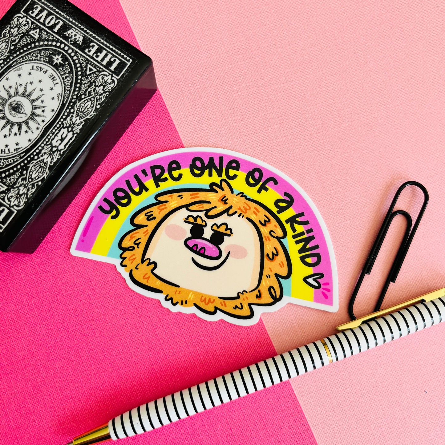 Rainbow Bigfoot Vinyl Sticker