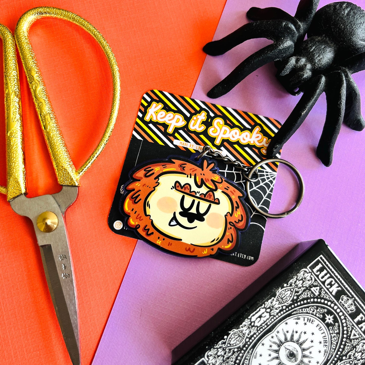 Bigfoot Face Acrylic Keychain