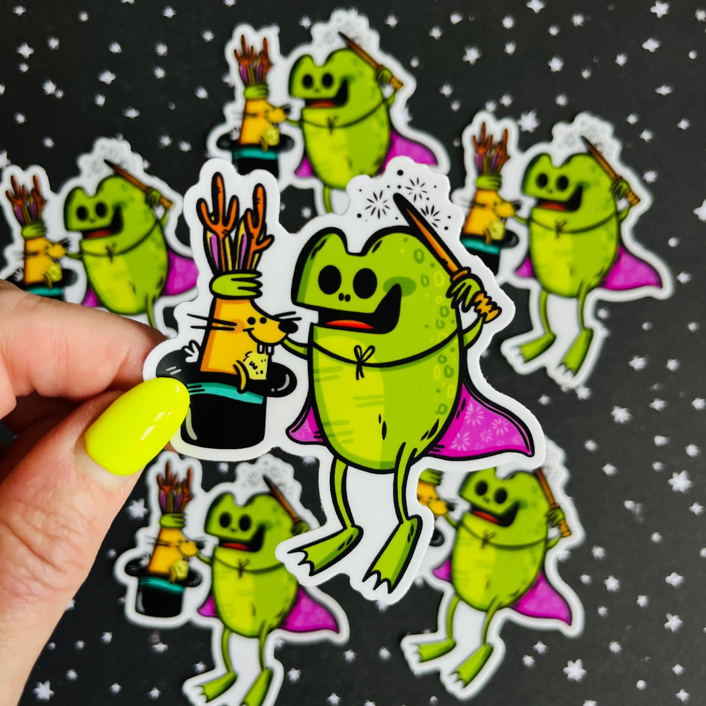 Loveland Frogman Magician Vinyl Sticker