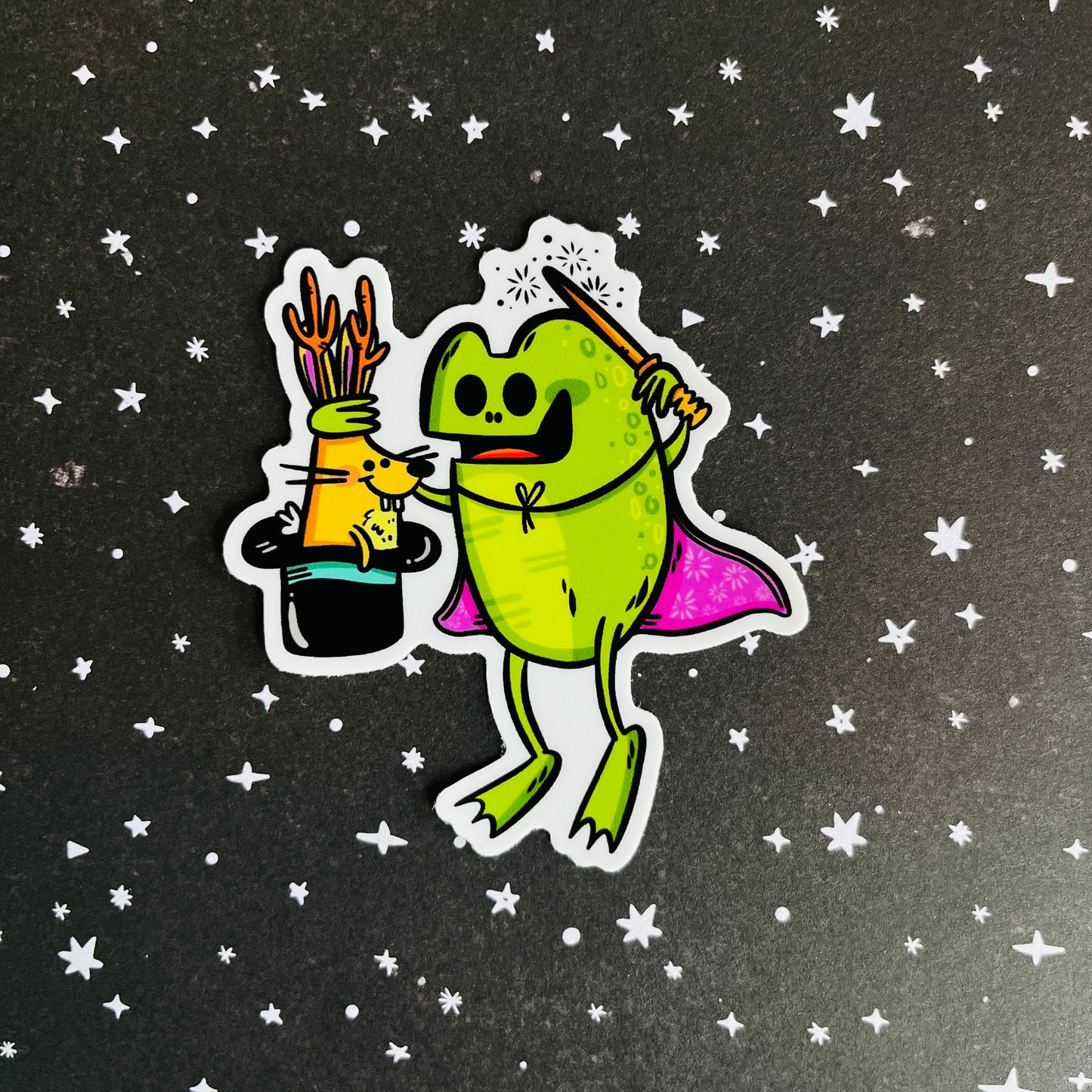 Loveland Frogman Magician Vinyl Sticker