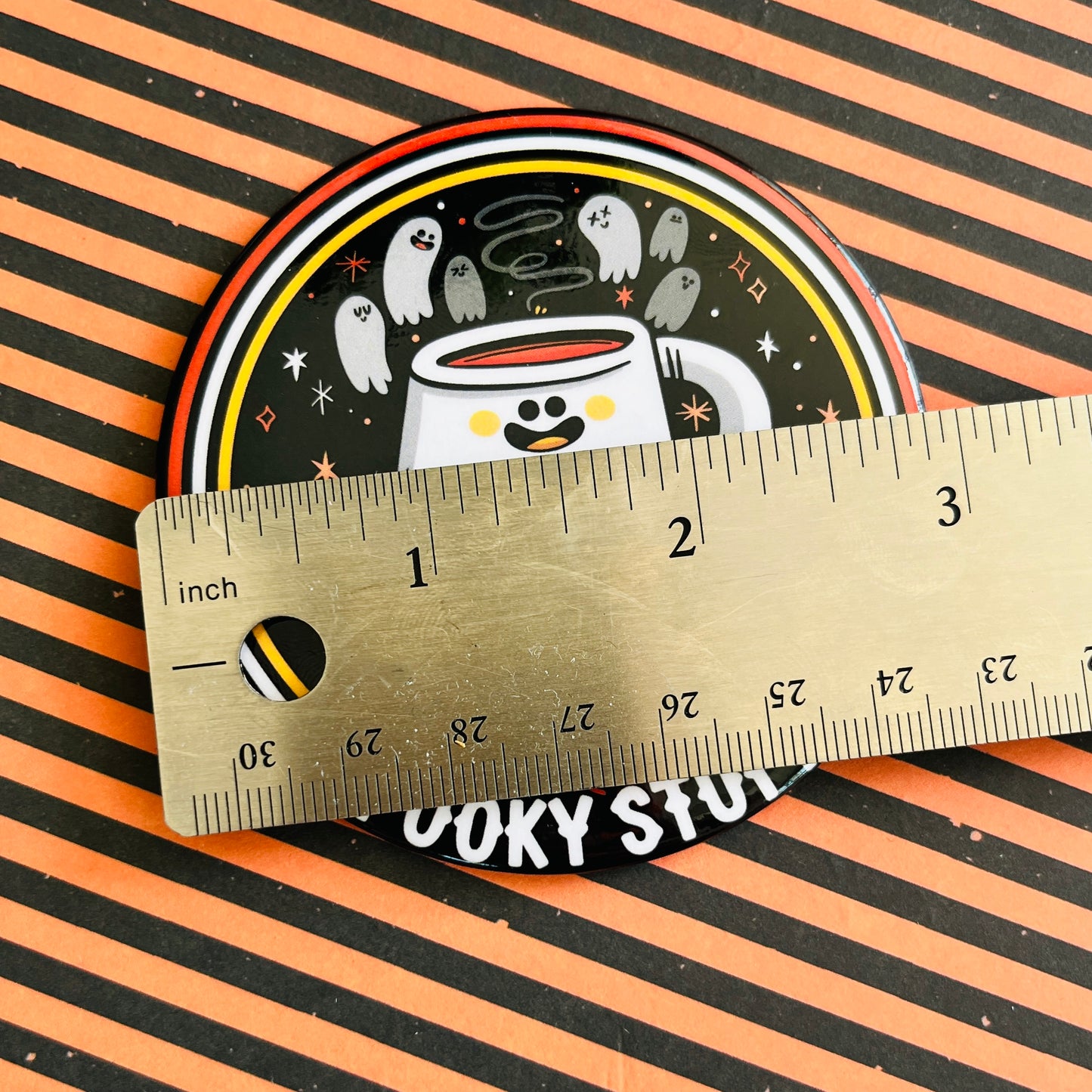 Coffee & Spooky Stuff Pocket Mirror