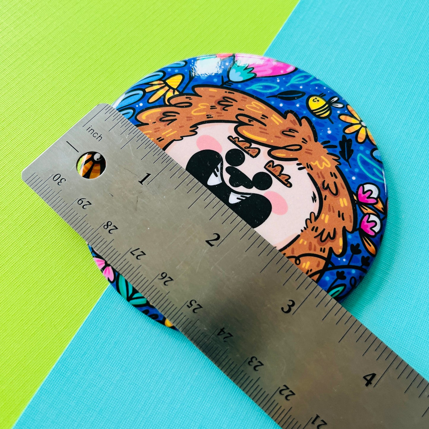 Bigfoot Flower Patch Jumbo Magnet