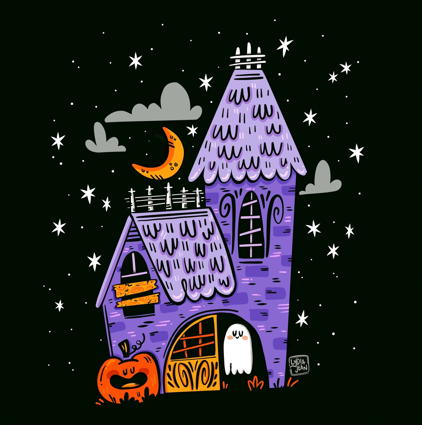 Haunted House Art Print
