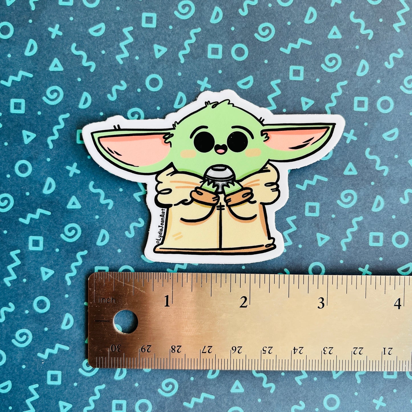 Space Gremlin with knob Vinyl Sticker