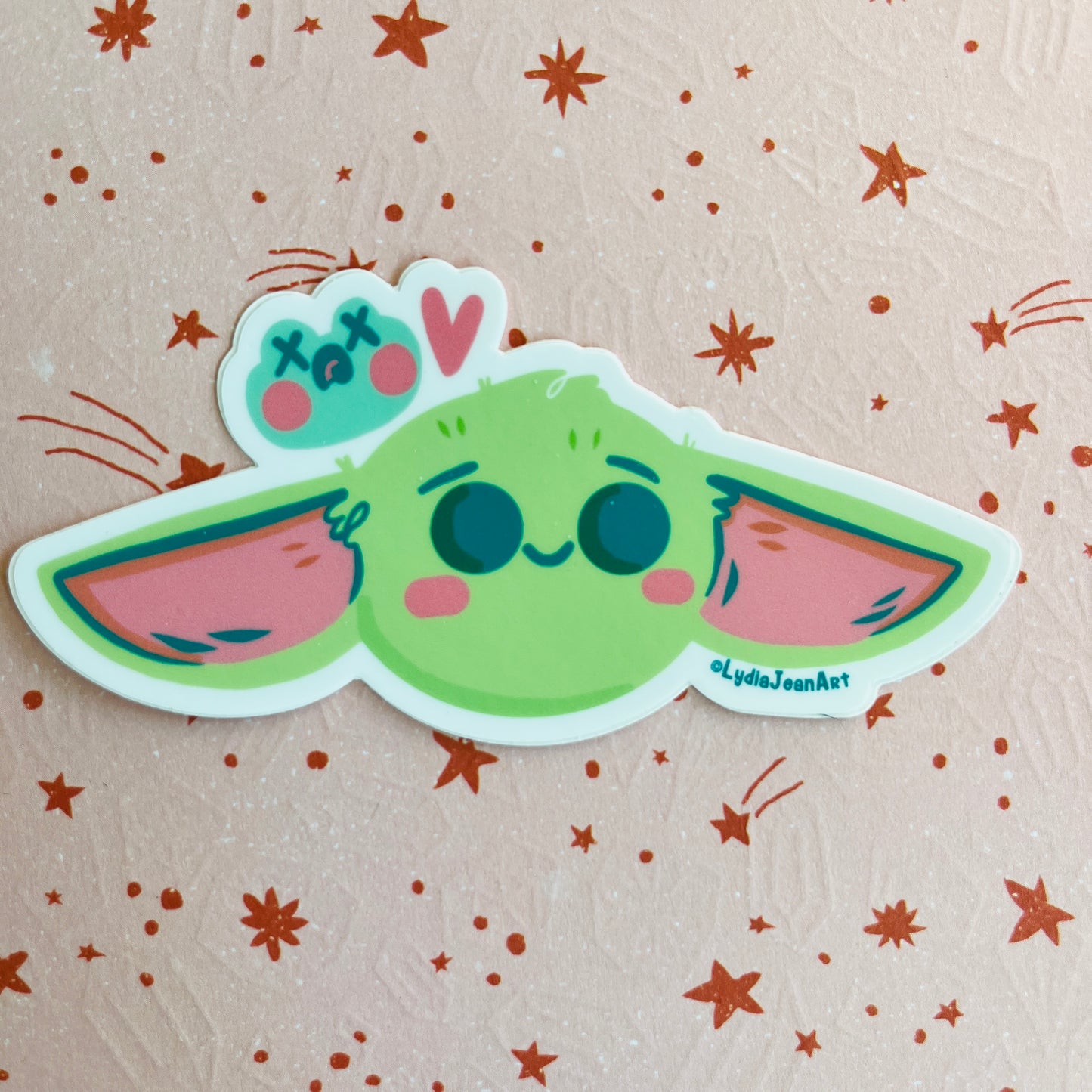 Space Gremlin & Frog Faces Vinyl Sticker