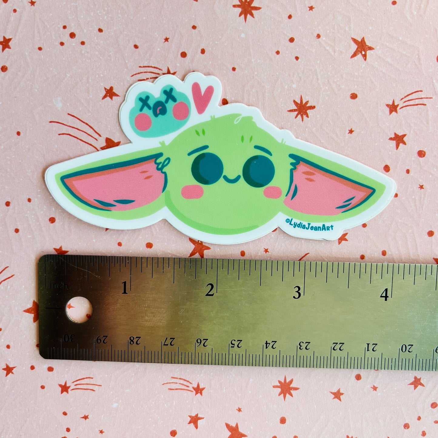 Space Gremlin & Frog Faces Vinyl Sticker