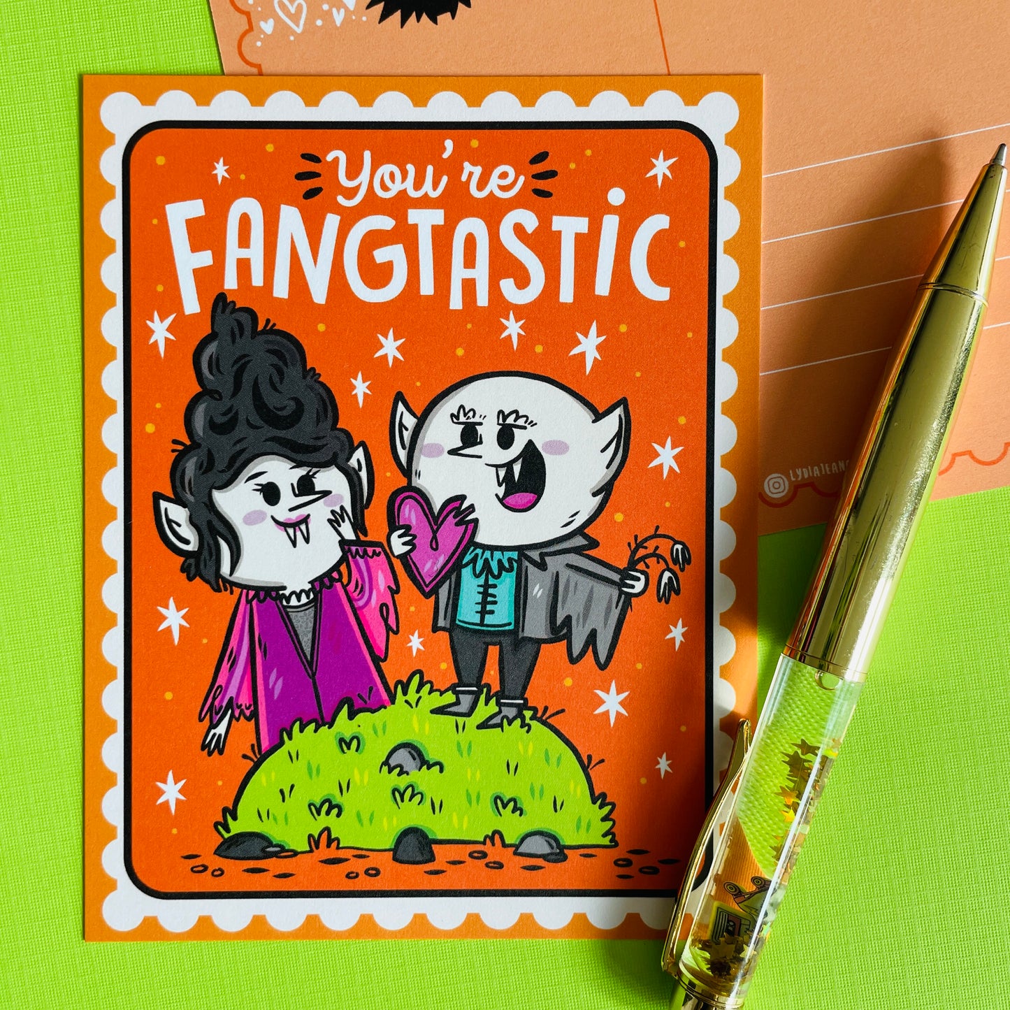 Spooky Valentine's Postcard Set