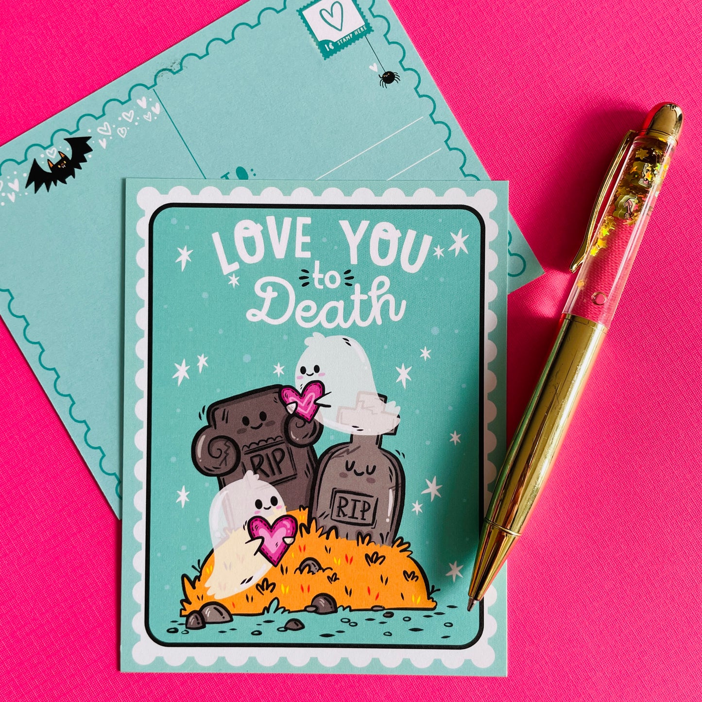 Spooky Valentine's Postcard Set