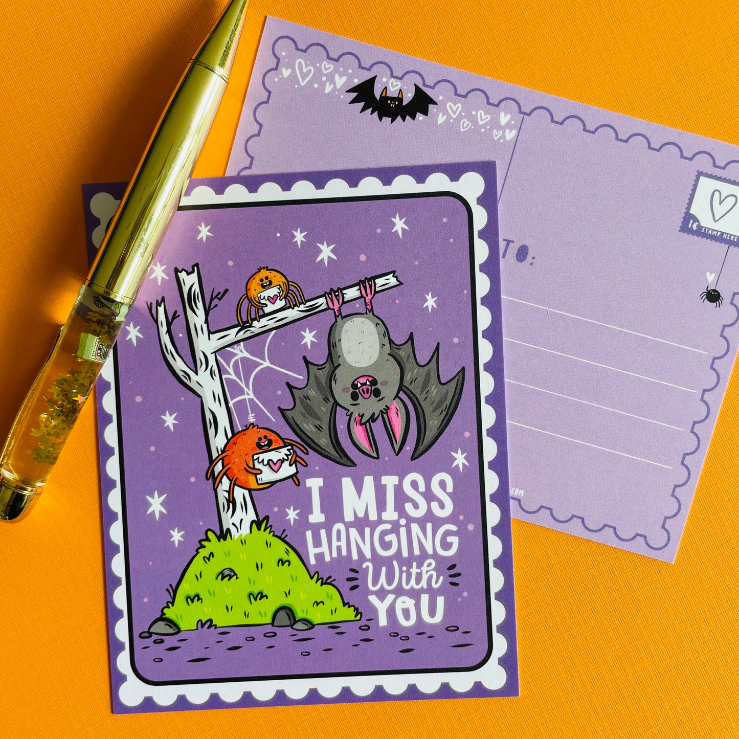 Spooky Valentine's Postcard Set