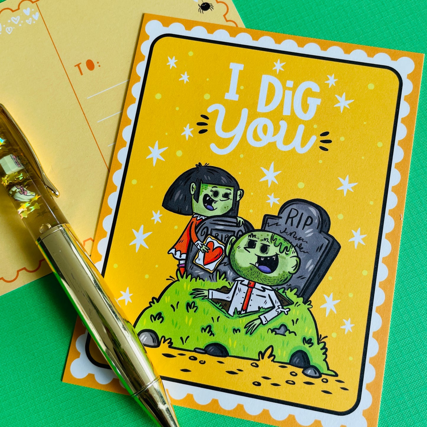 Spooky Valentine's Postcard Set