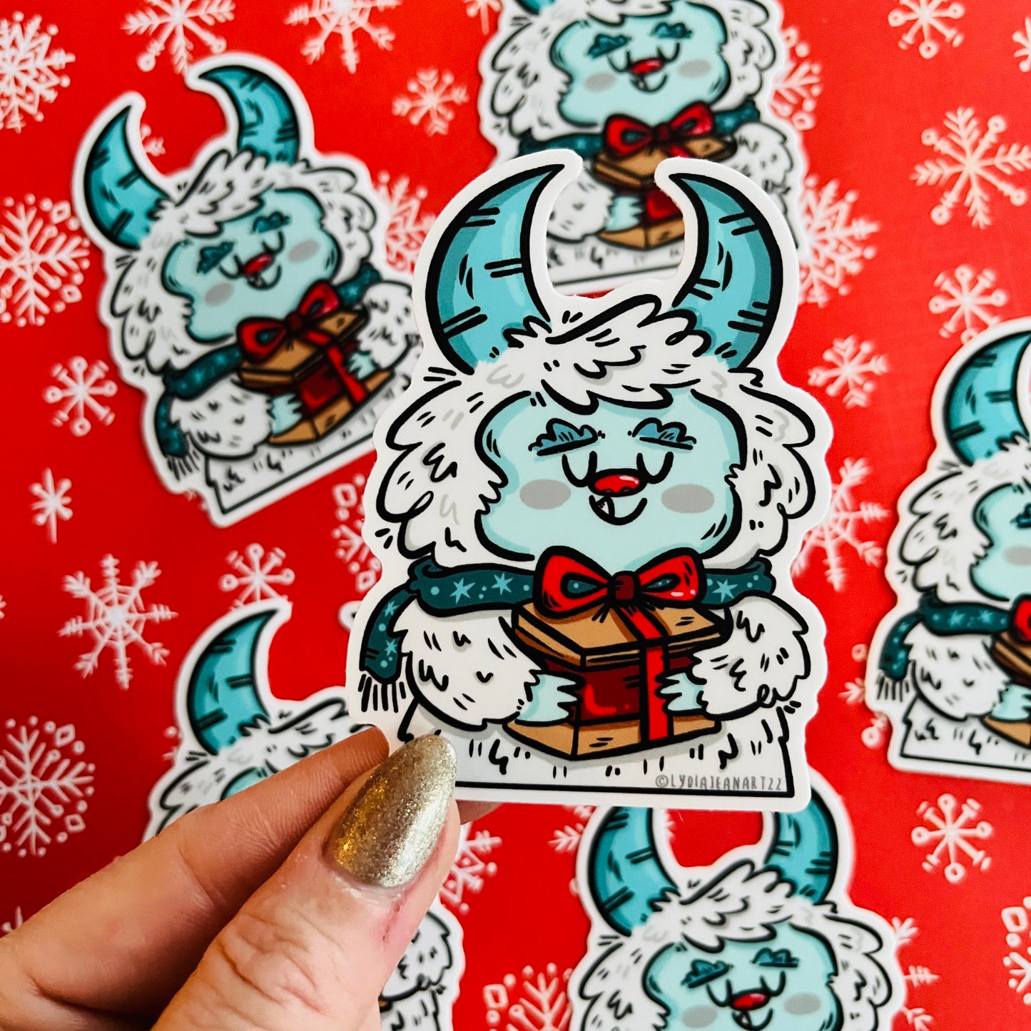 Holiday Yetis Vinyl Sticker Singles or Set