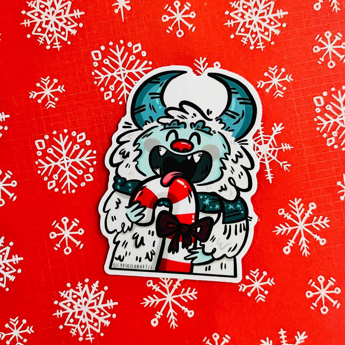 Holiday Yetis Vinyl Sticker Singles or Set