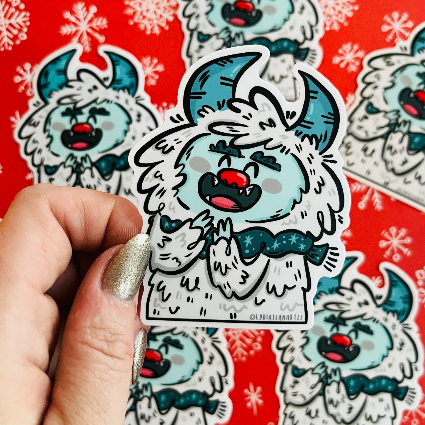 Holiday Yetis Vinyl Sticker Singles or Set