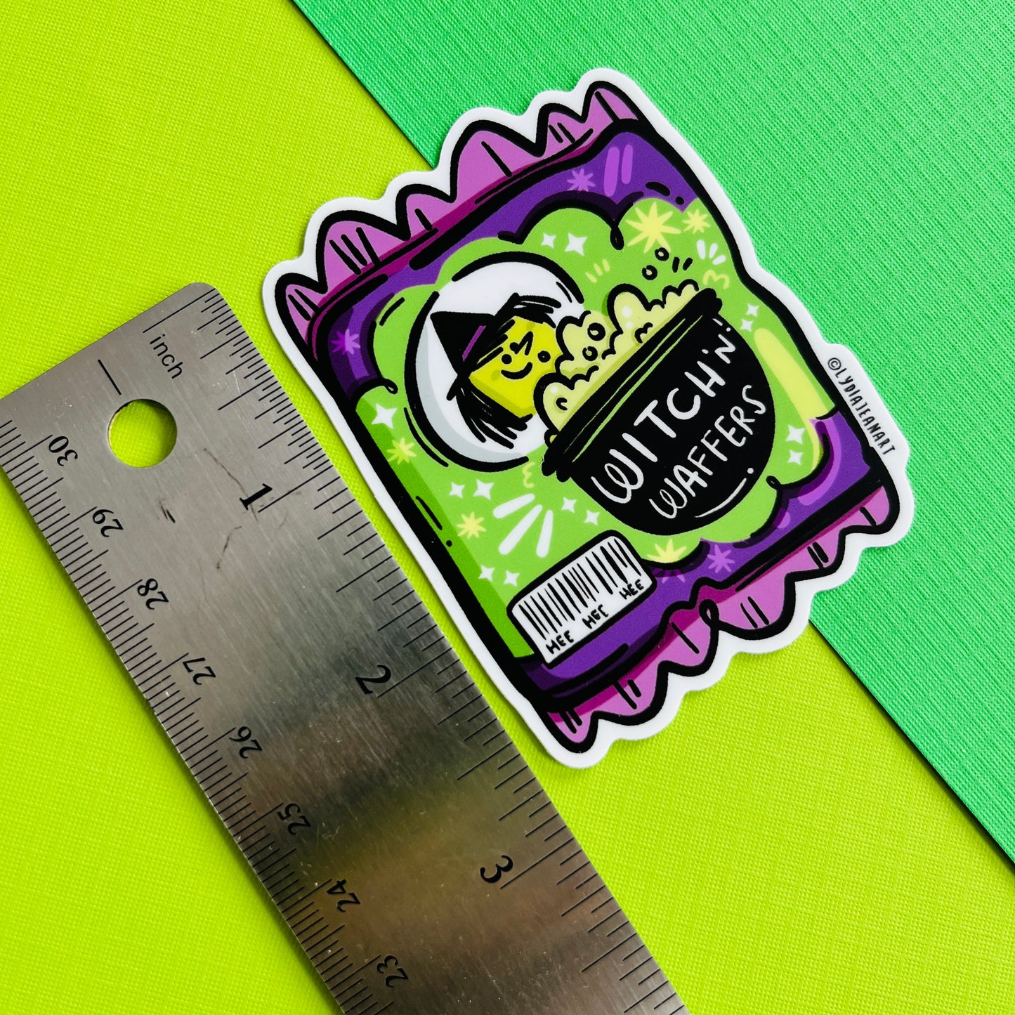 Witchn' Waffers Spooky Snack Vinyl Sticker