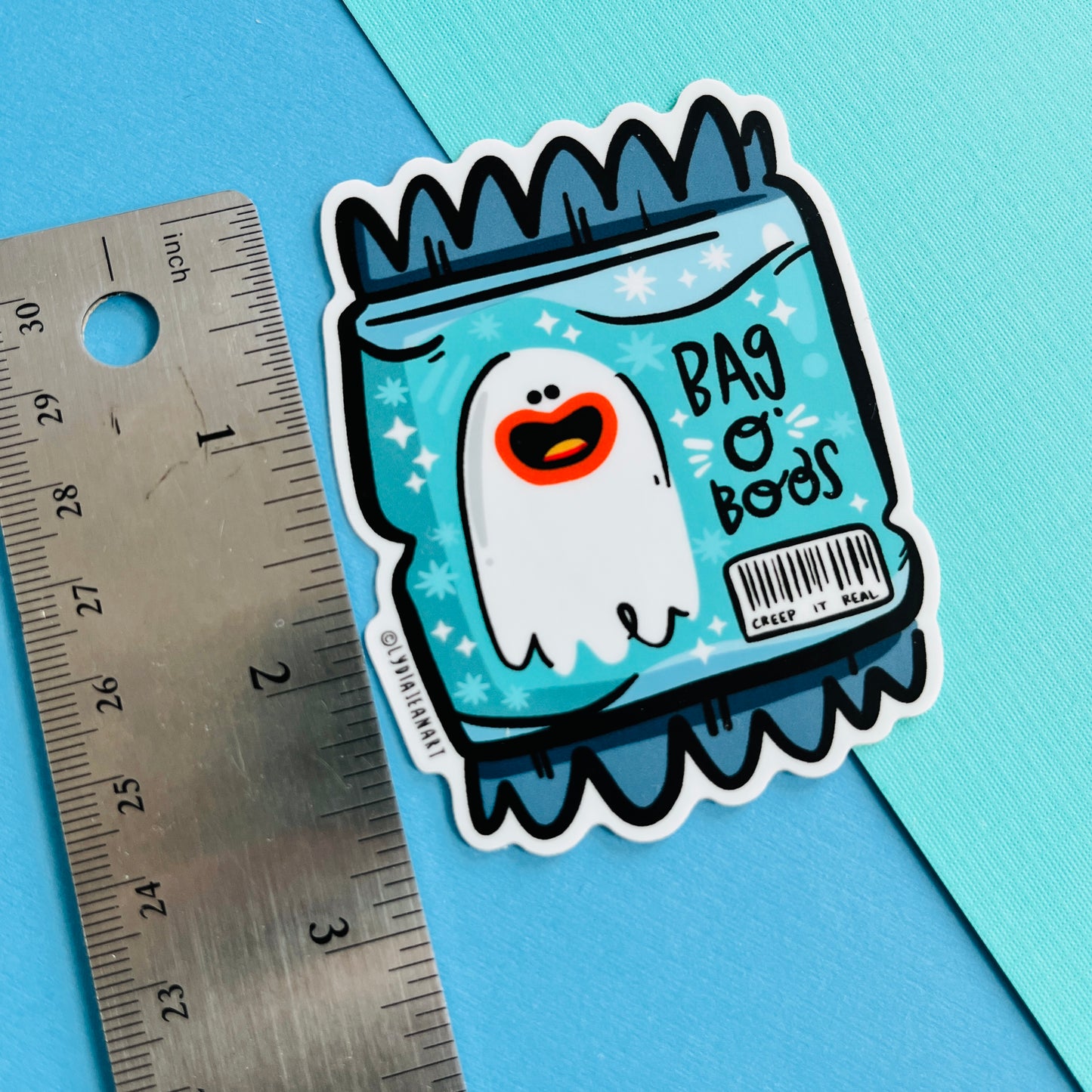 Bag O' Boos Spooky Snack Vinyl Sticker