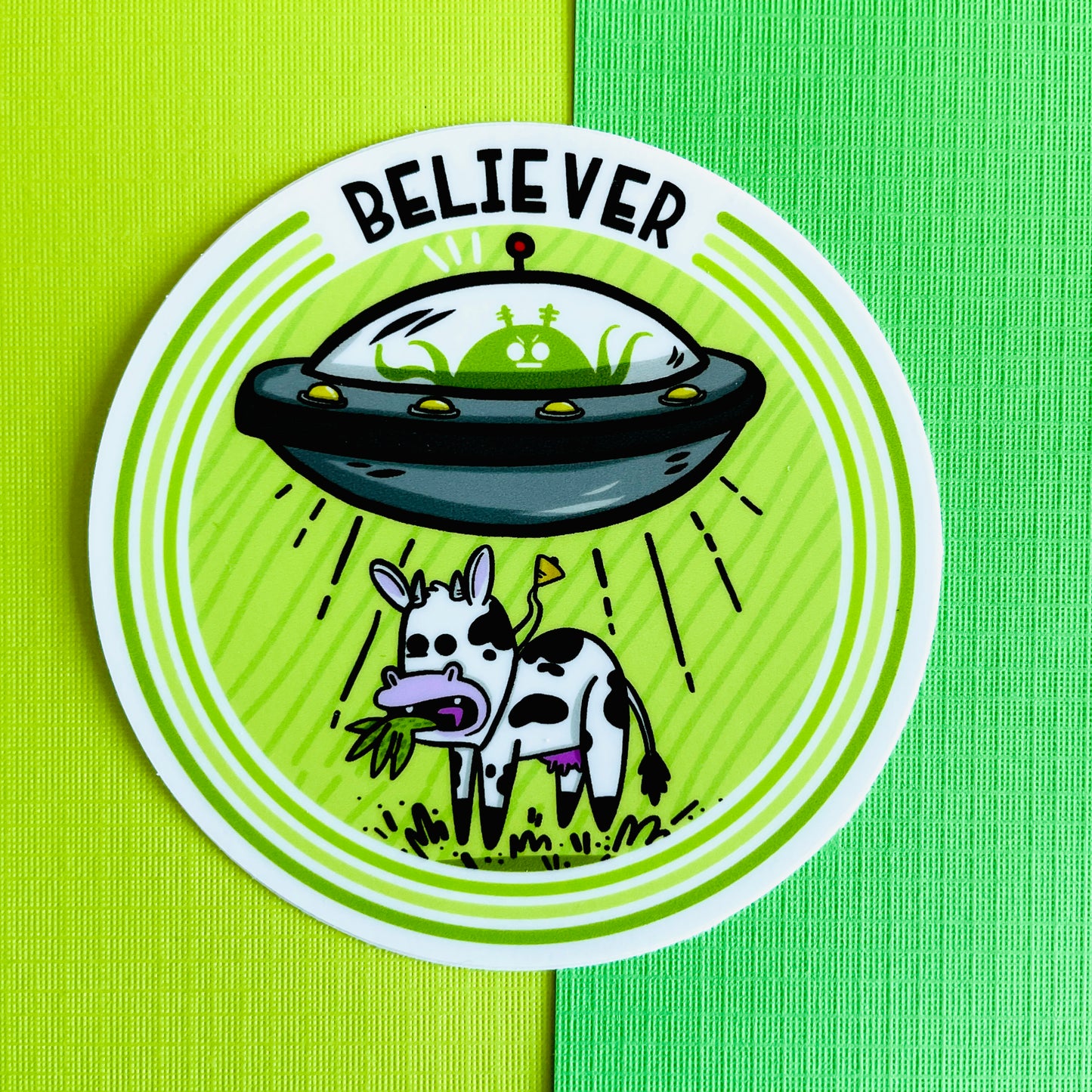 UFO Believer Vinyl Sticker