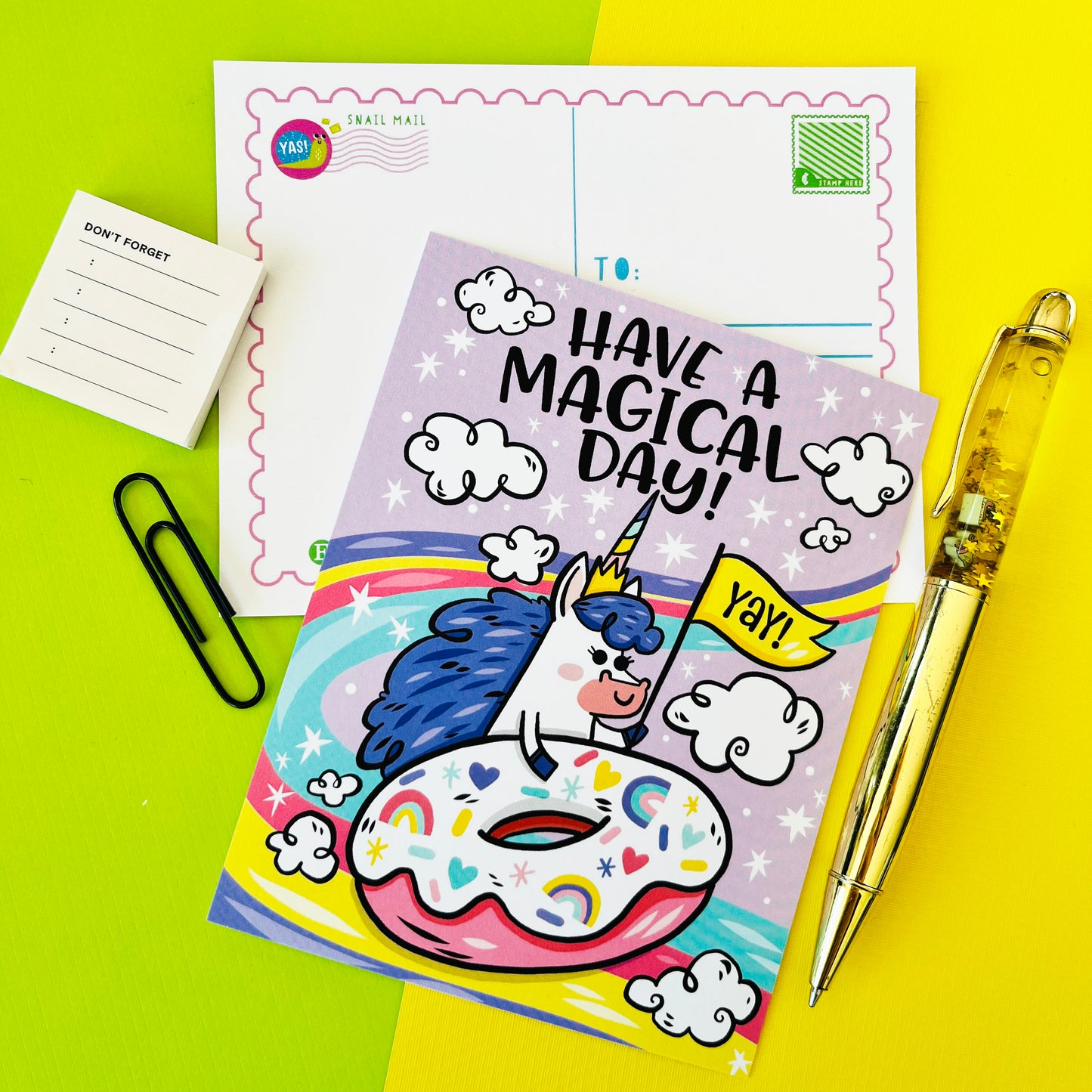 Magical Day Unicorn Postcard Set