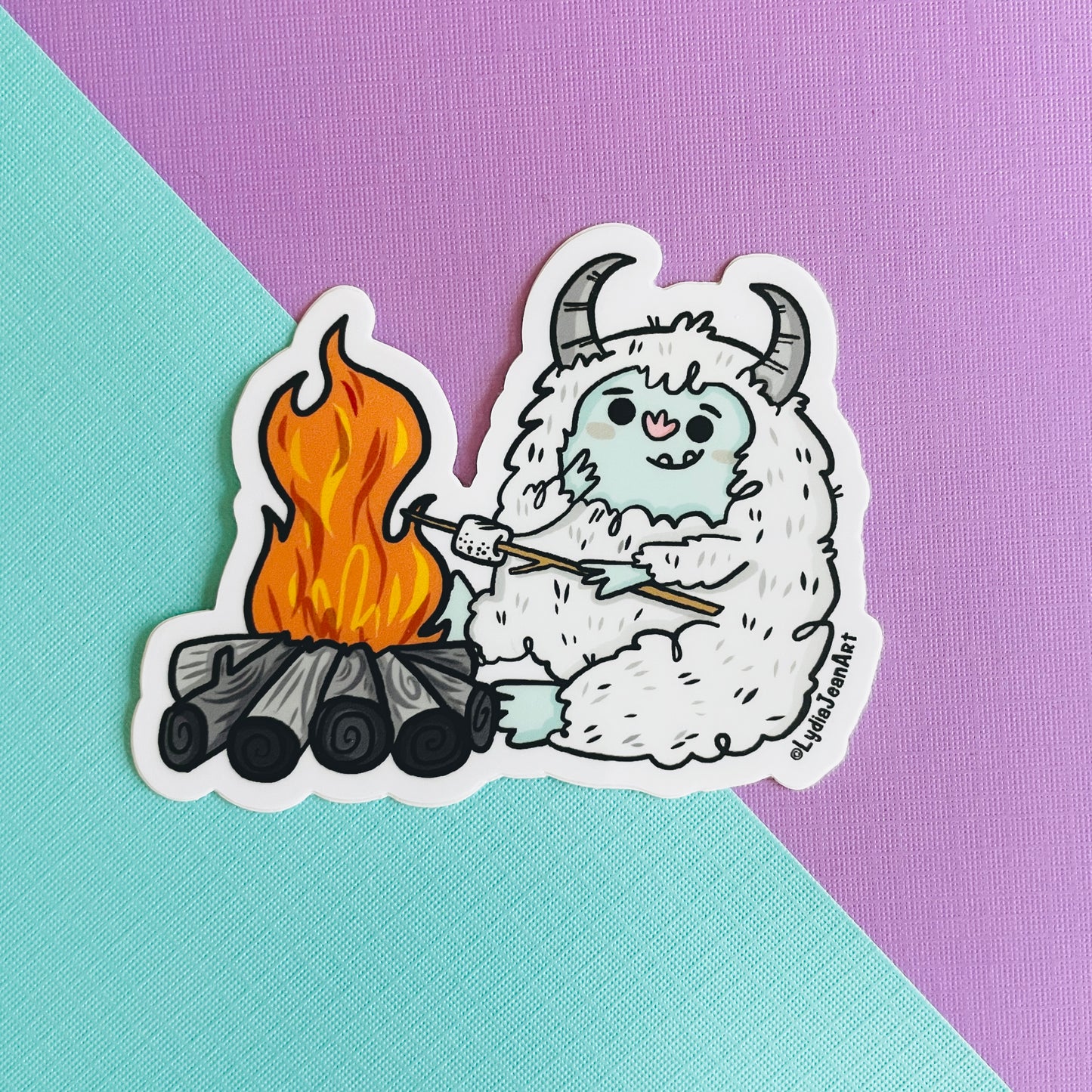 Yeti Camping Vinyl Sticker