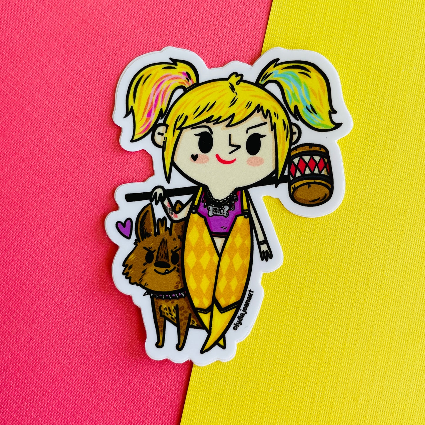 Harley & Bruce Vinyl Sticker