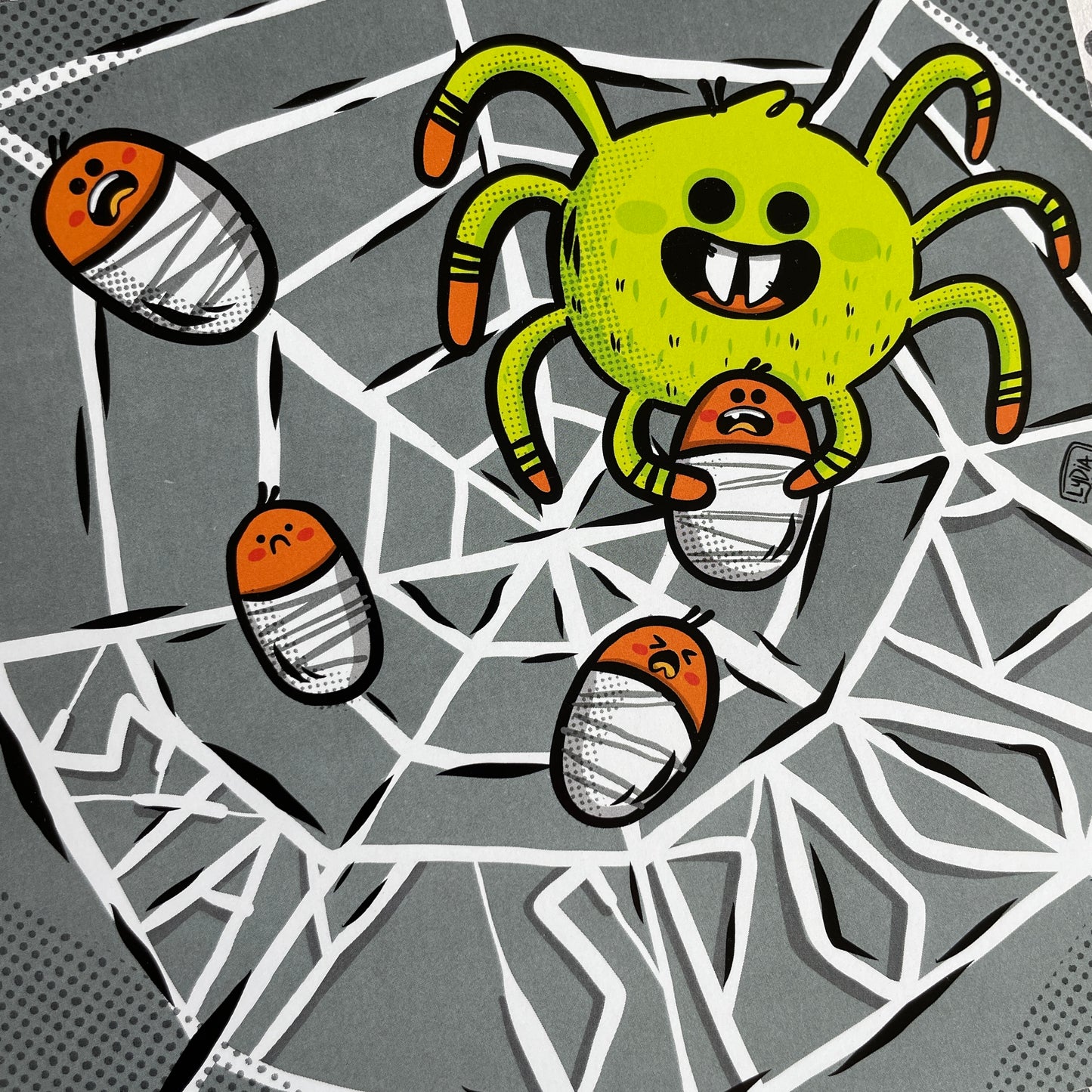 "Stay Spooky Spiderweb" Art Print