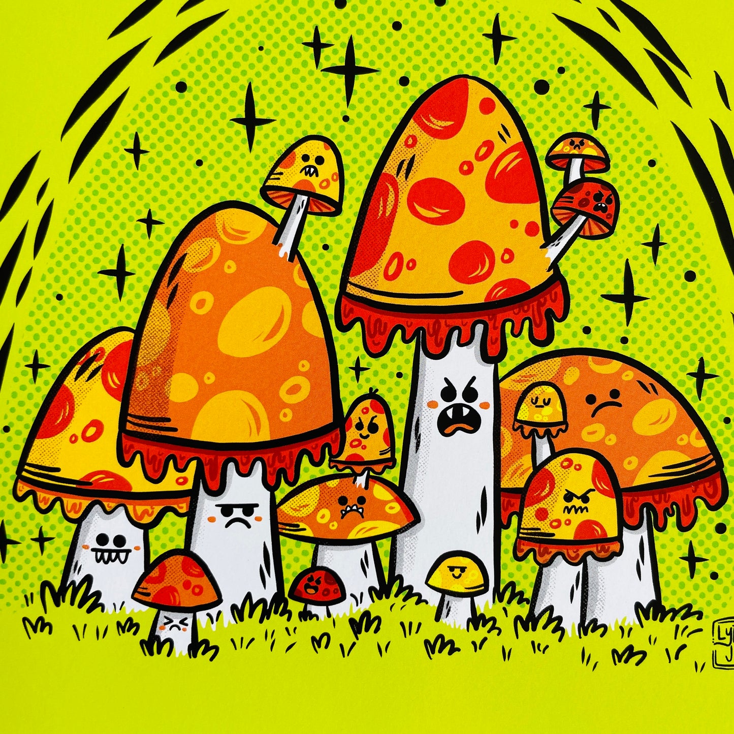 "Poisonous Toadstools" Art Print