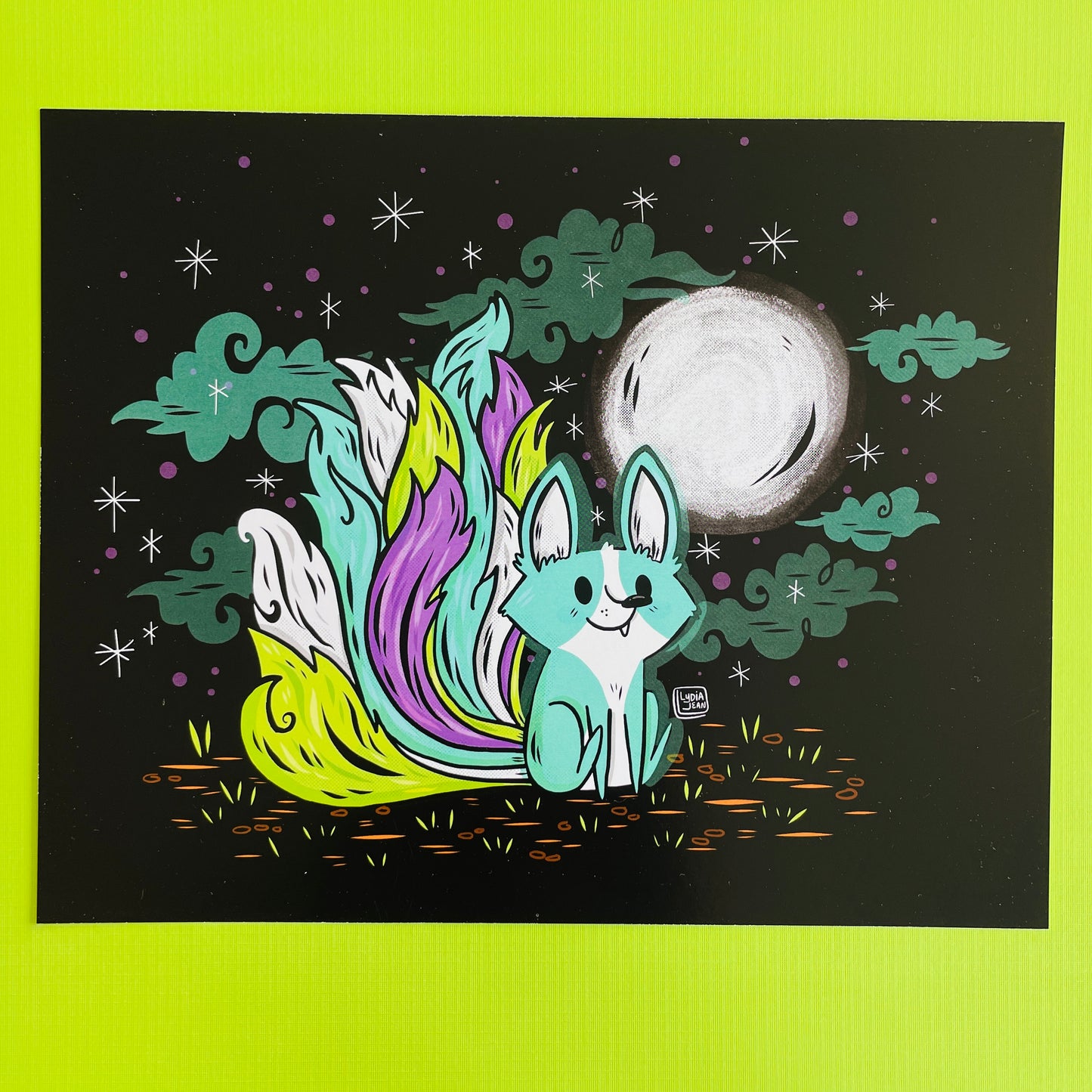 "Kitsune Yokai" Art Print