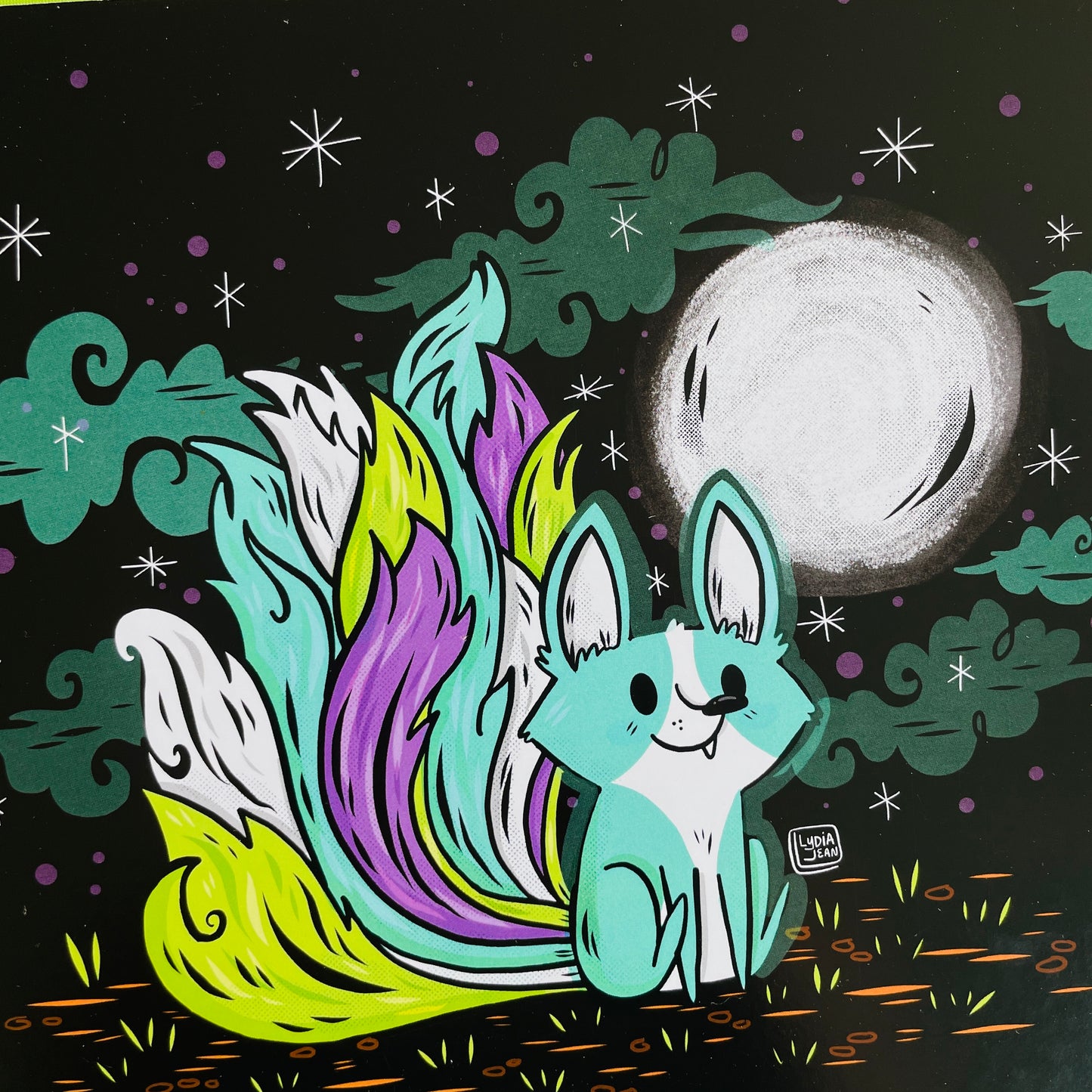 "Kitsune Yokai" Art Print