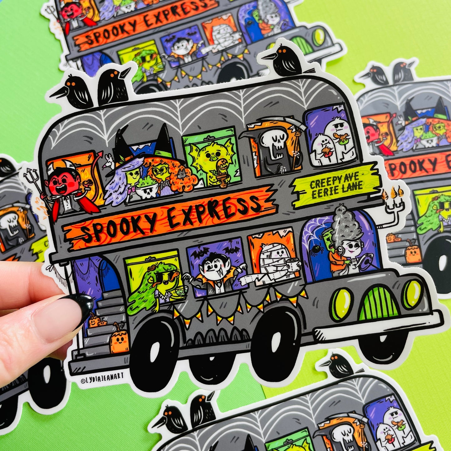 "Jumbo Spooky Express" Vinyl Sticker